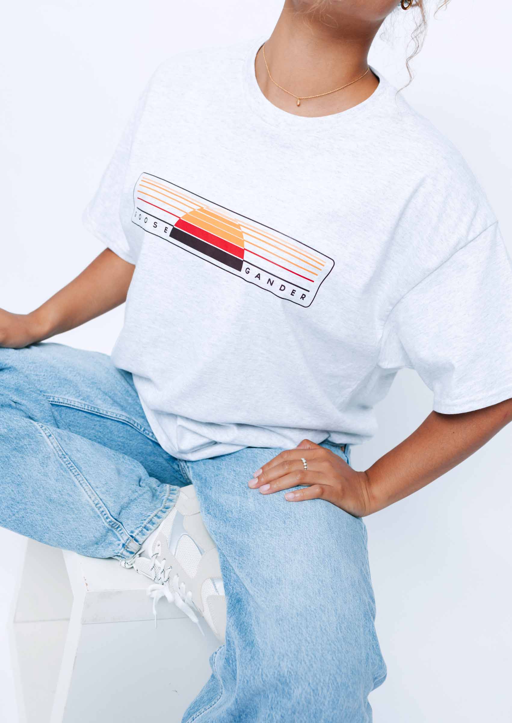 Sunset Tee - Ash Grey - Image 5
