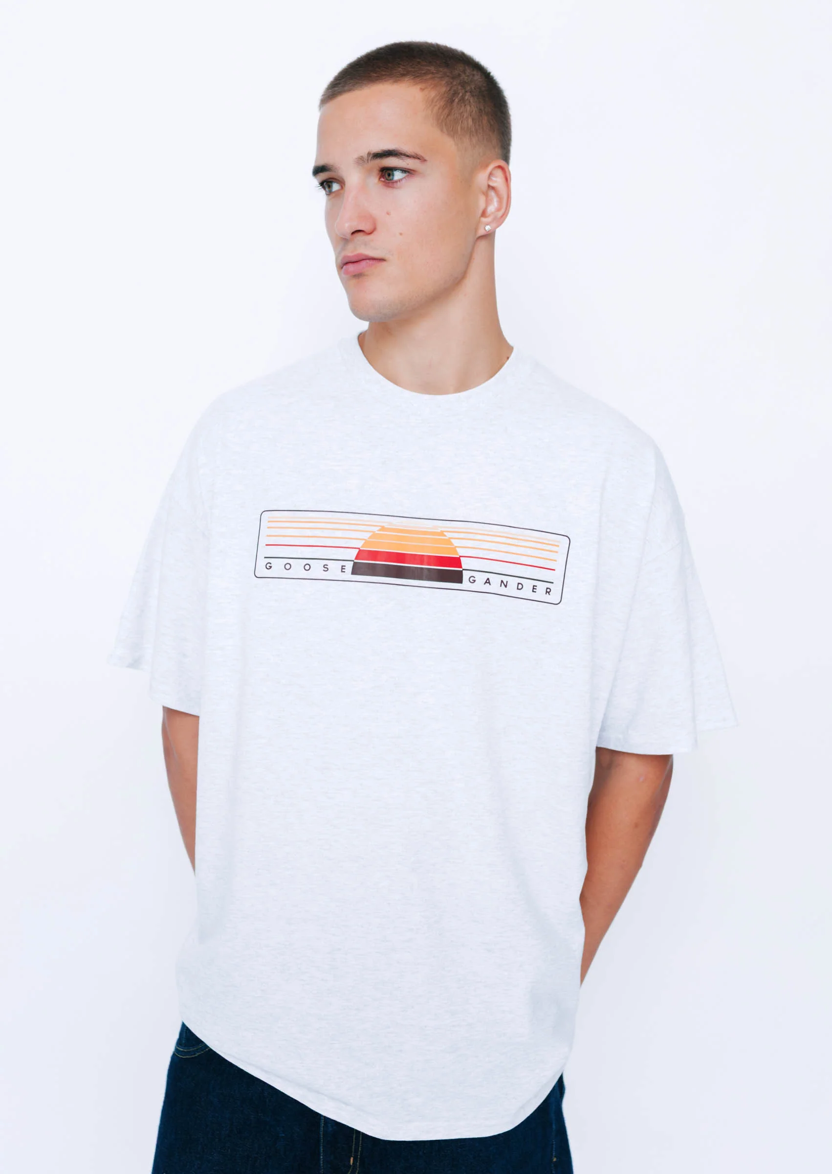 Sunset Tee - Ash Grey - Image 6