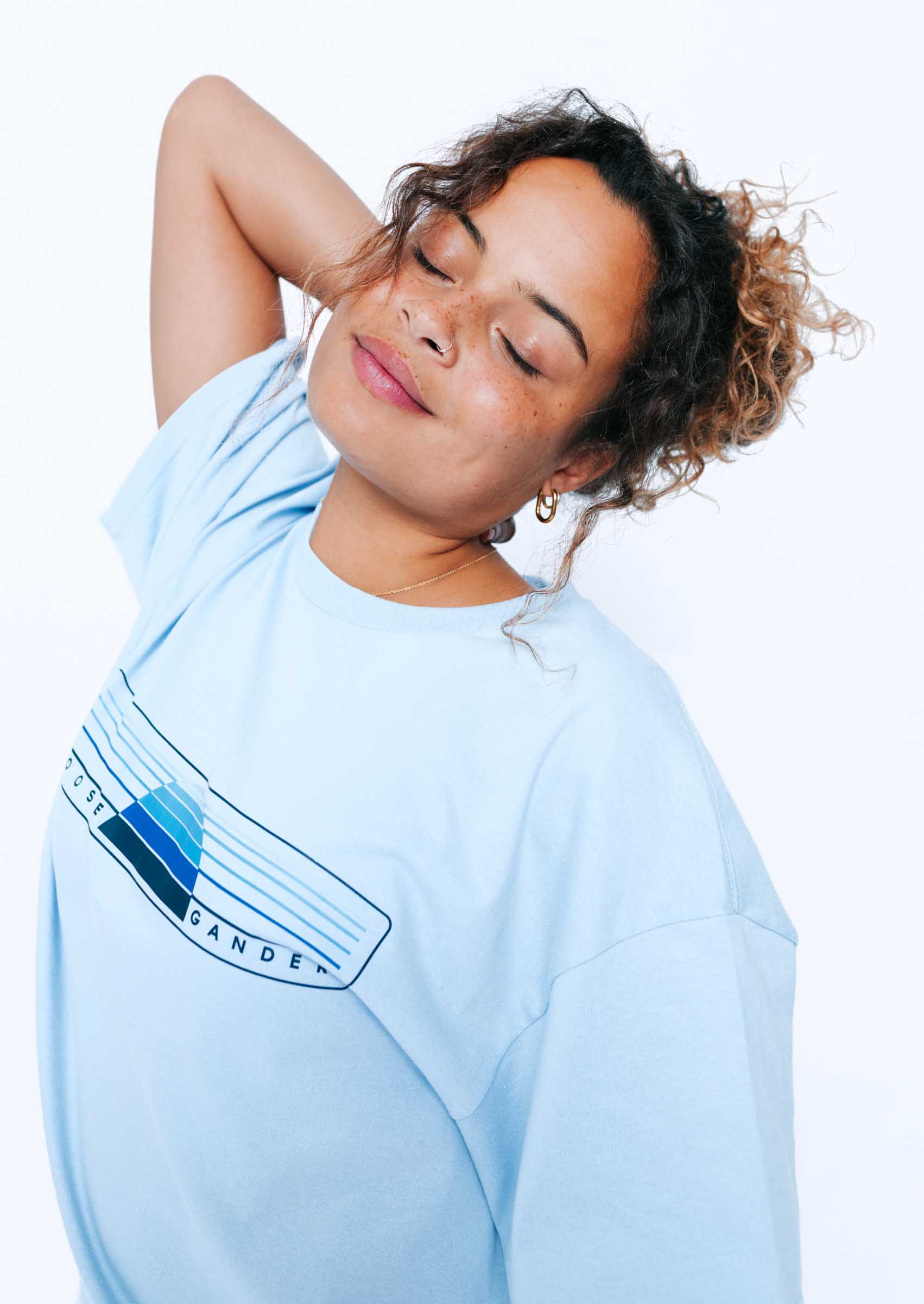 Sunset Tee - Baby Blue - Image 4