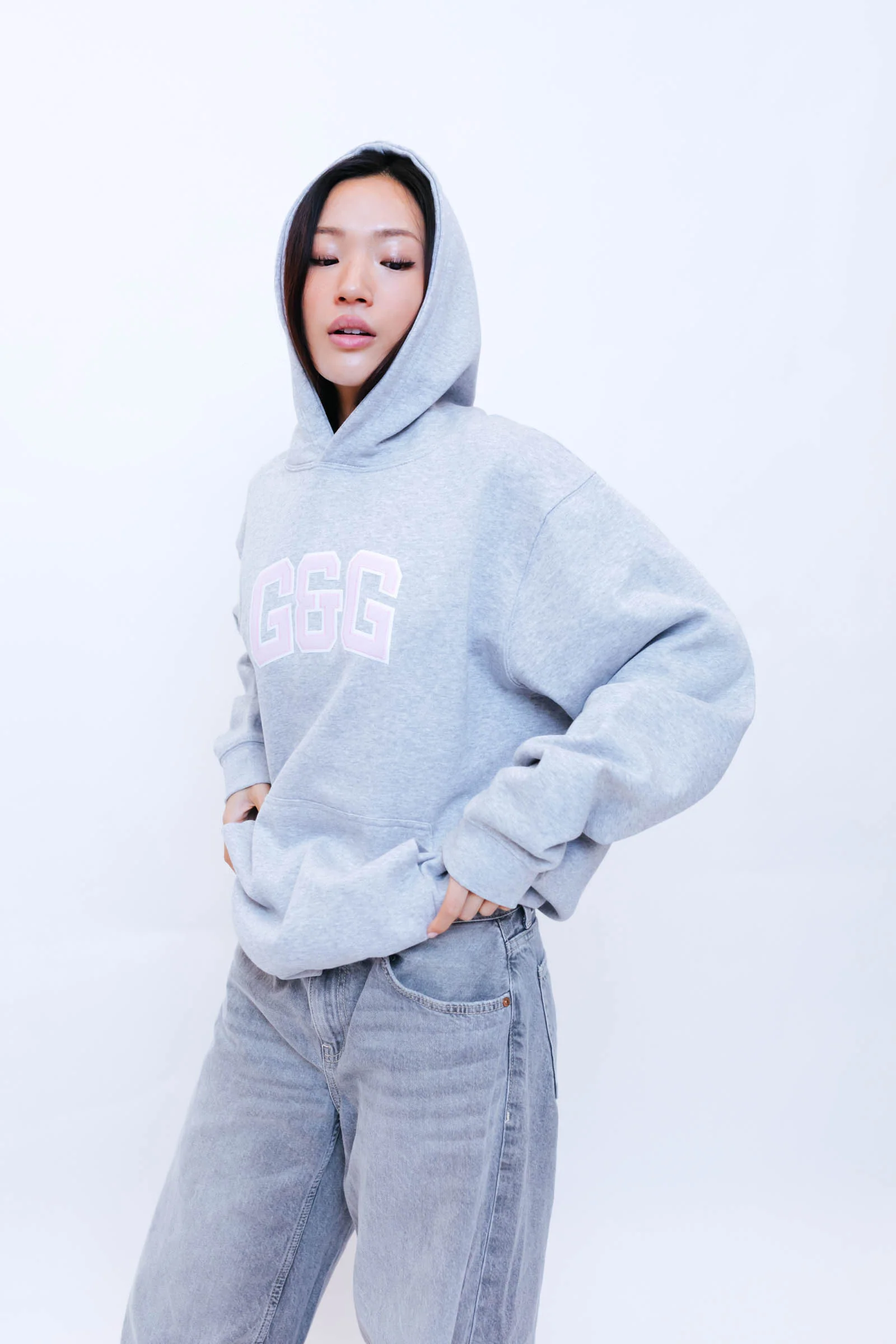 Applique Hoodie - Sports Grey - Image 11