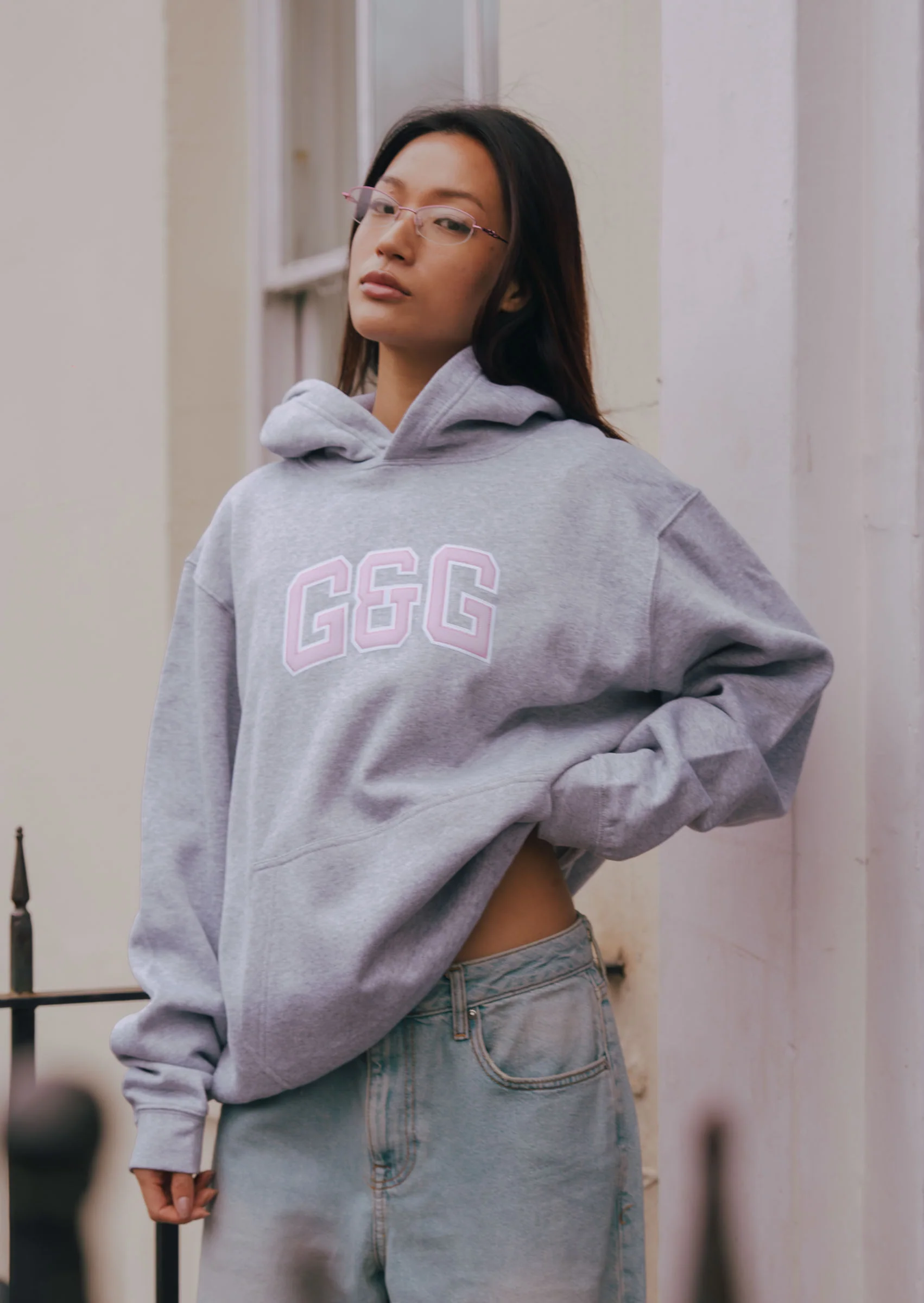 Applique Hoodie - Sports Grey - Image 14
