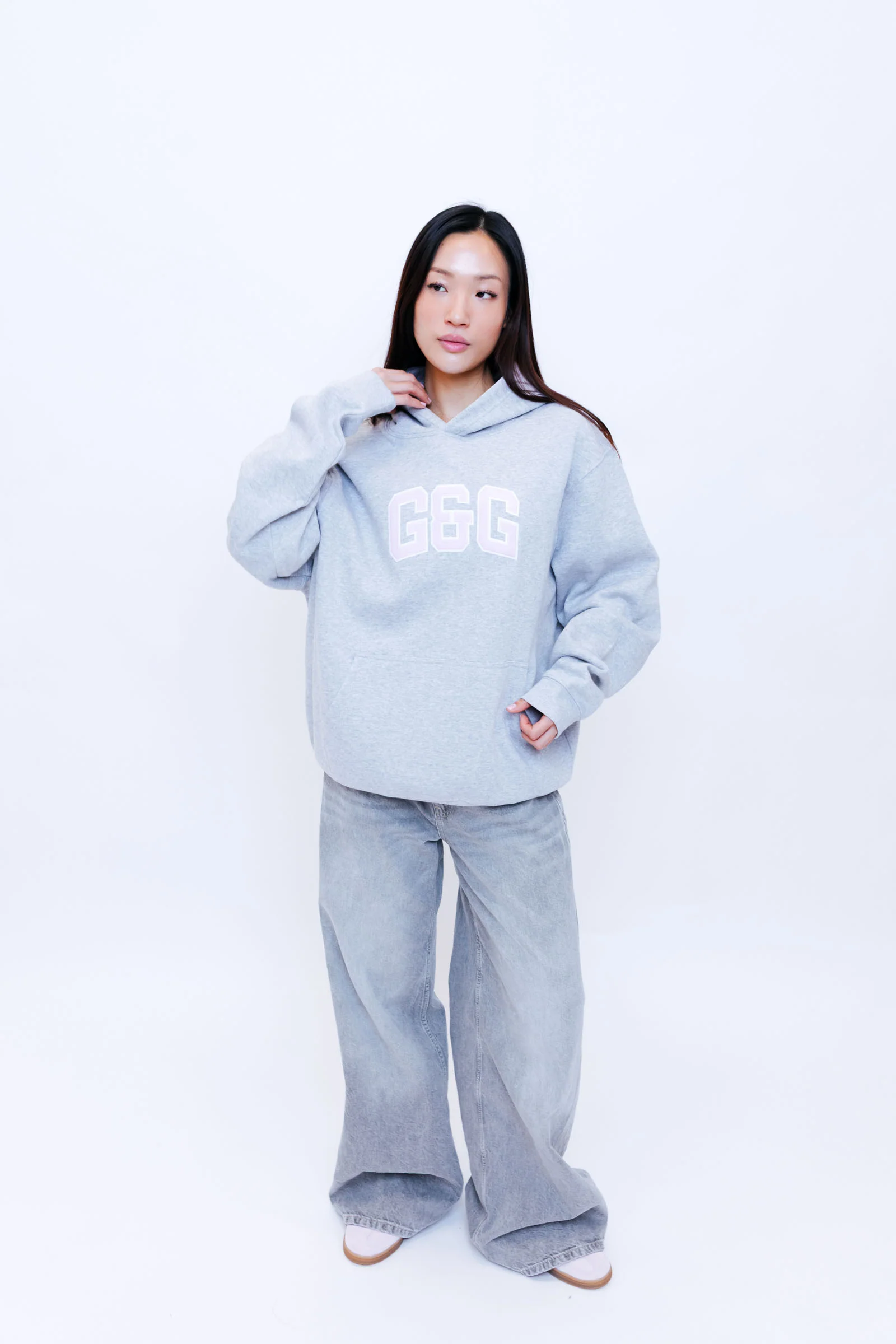 Applique Hoodie - Sports Grey - Image 17
