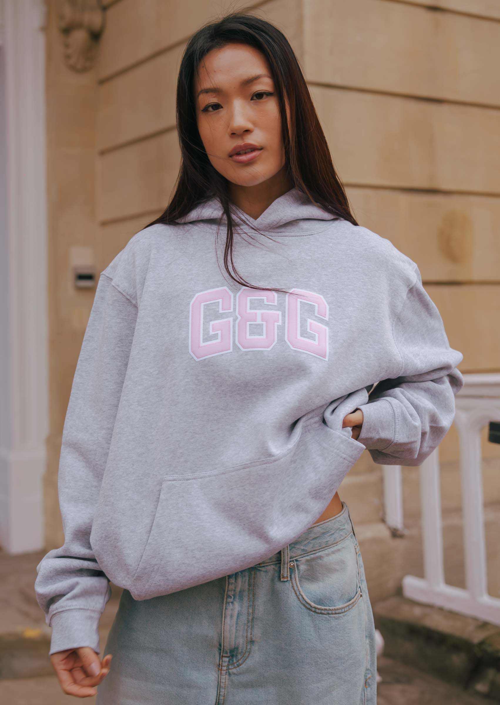Applique Hoodie - Sports Grey - Image 19