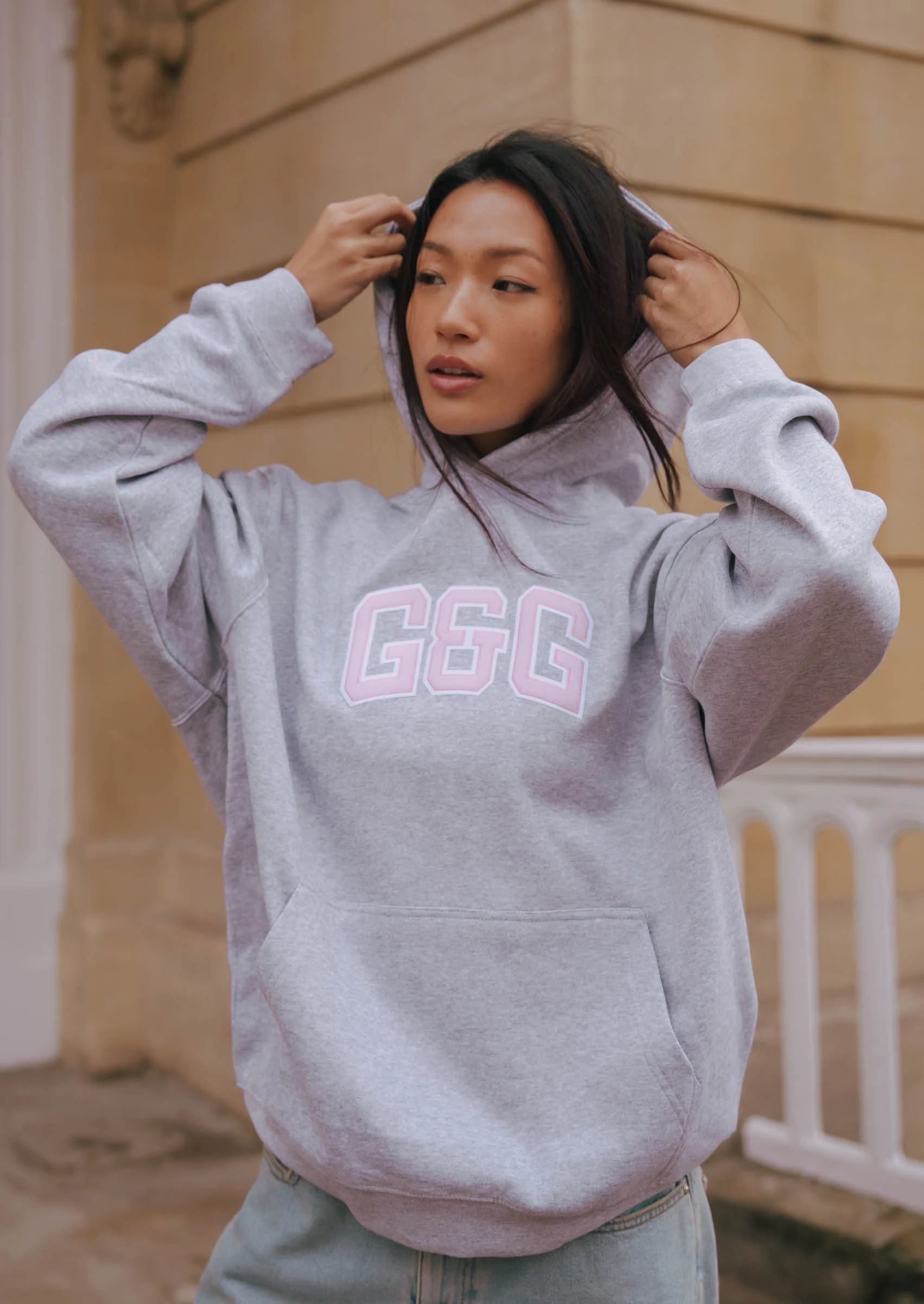 Applique Hoodie - Sports Grey - Image 20