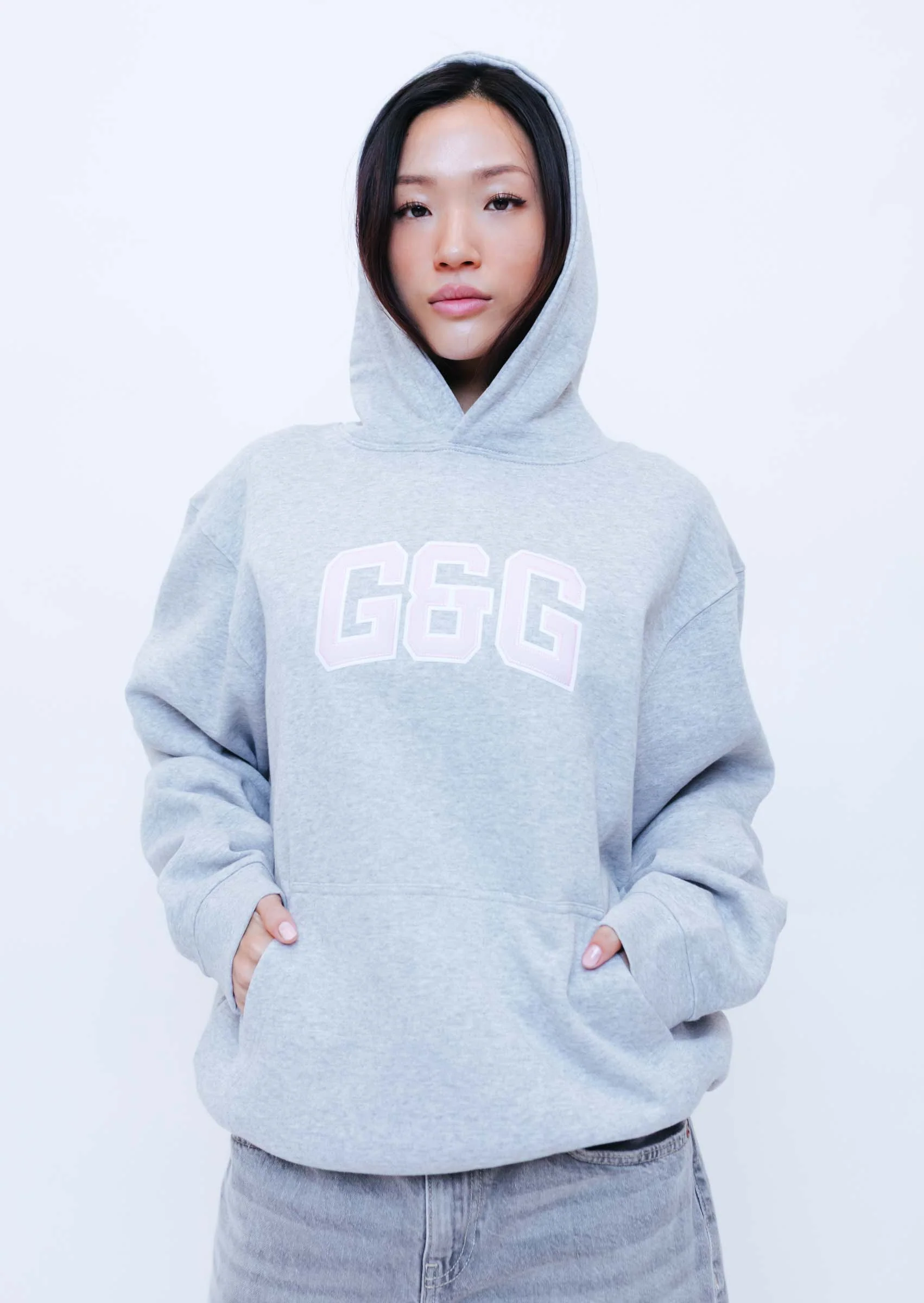 Applique Hoodie - Sports Grey - Image 4