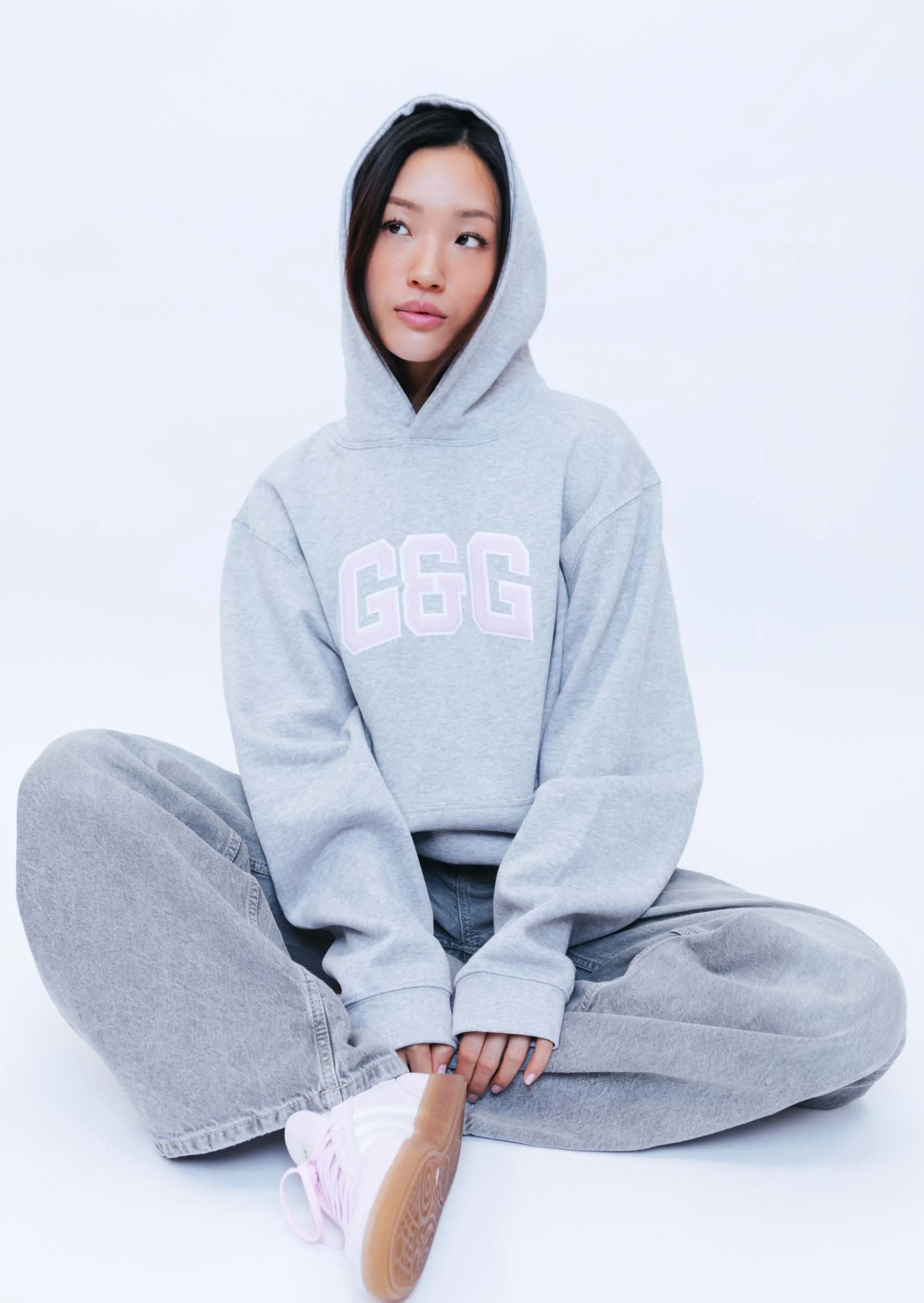Applique Hoodie - Sports Grey - Image 7