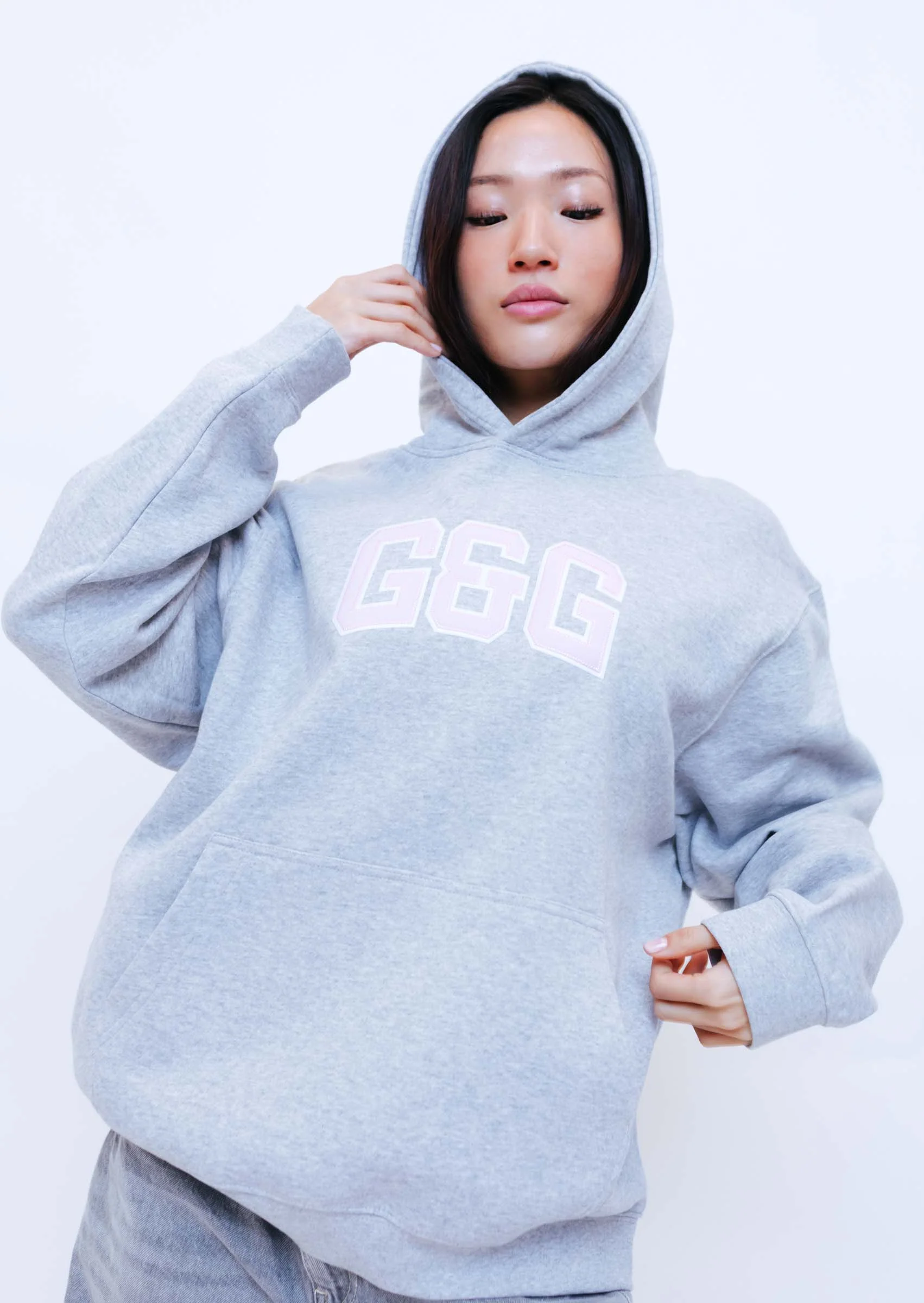 Applique Hoodie - Sports Grey - Image 9