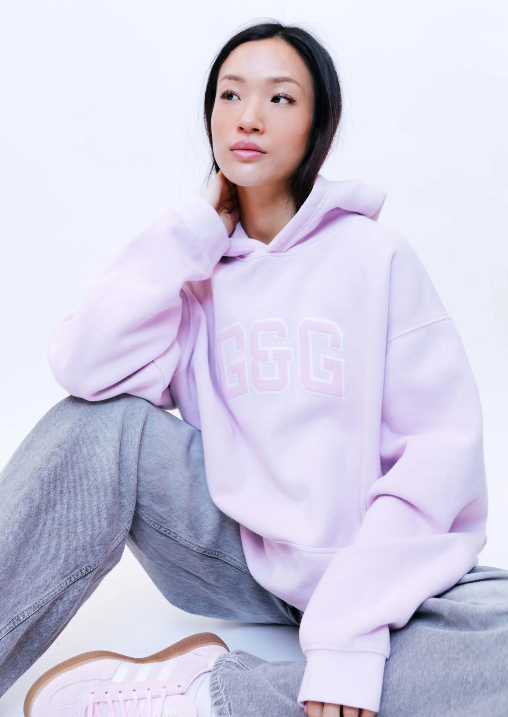 Applique Hoodie - Baby Pink - Image 13