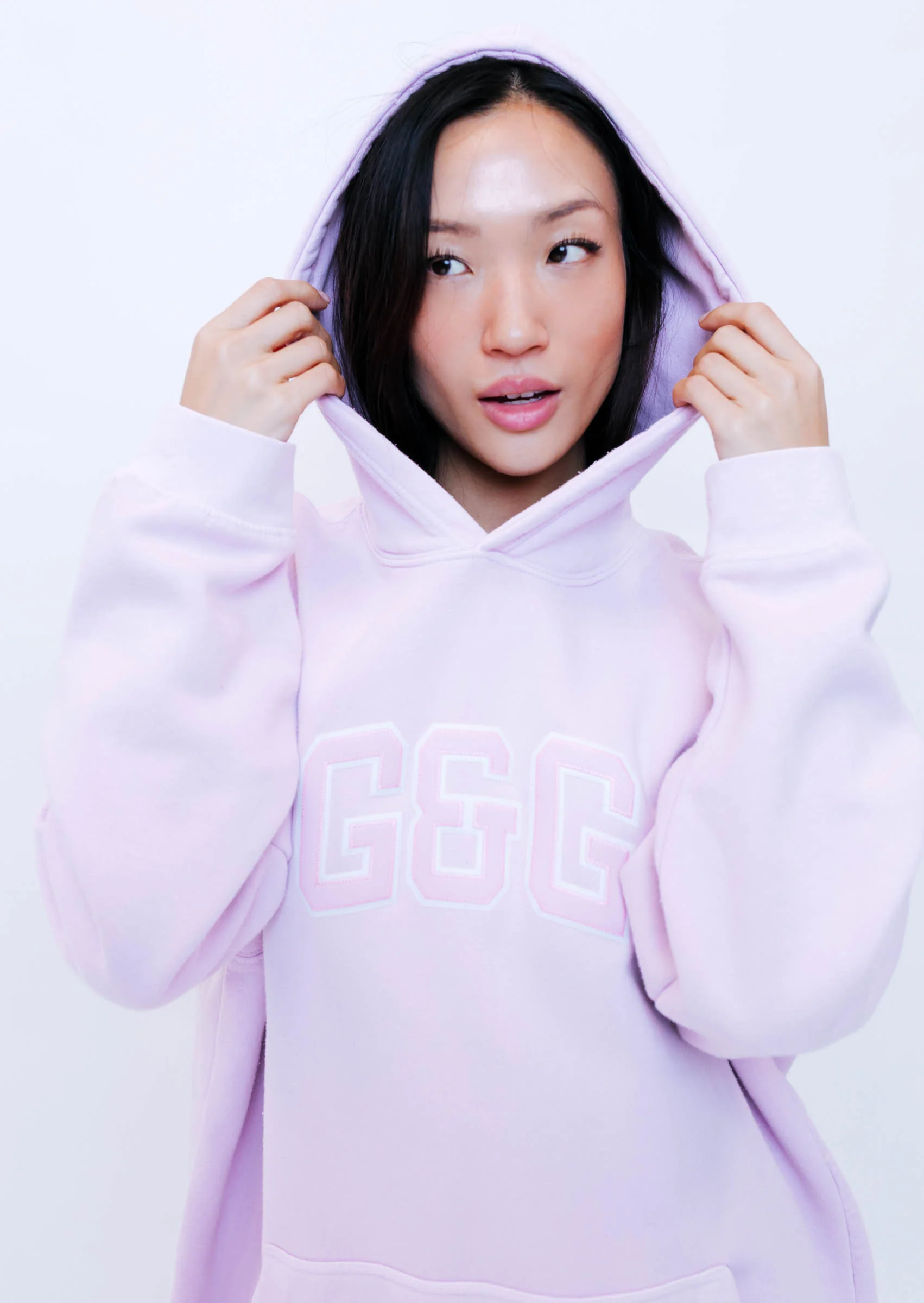 Applique Hoodie - Baby Pink - Image 3