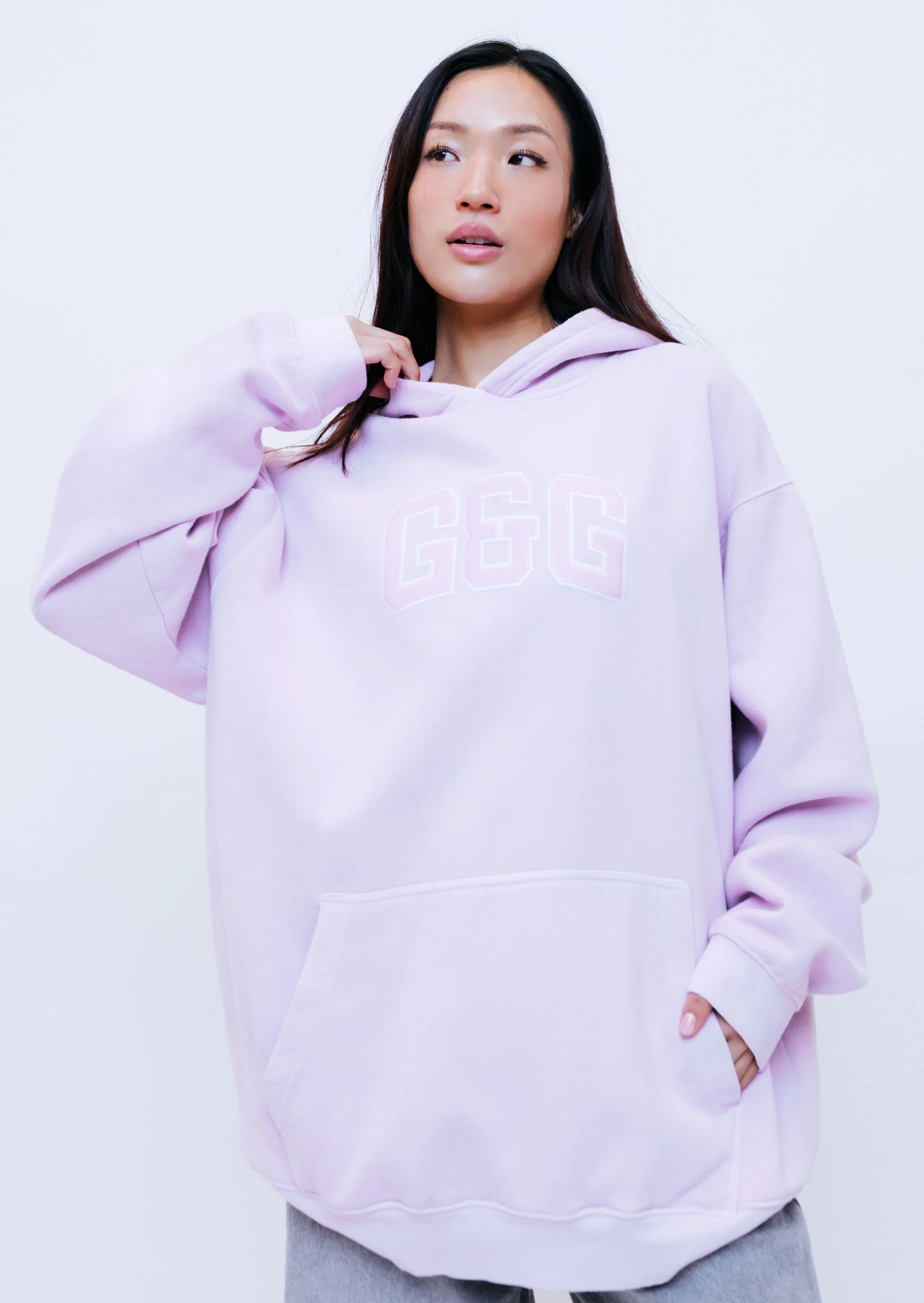 Applique Hoodie - Baby Pink - Image 7