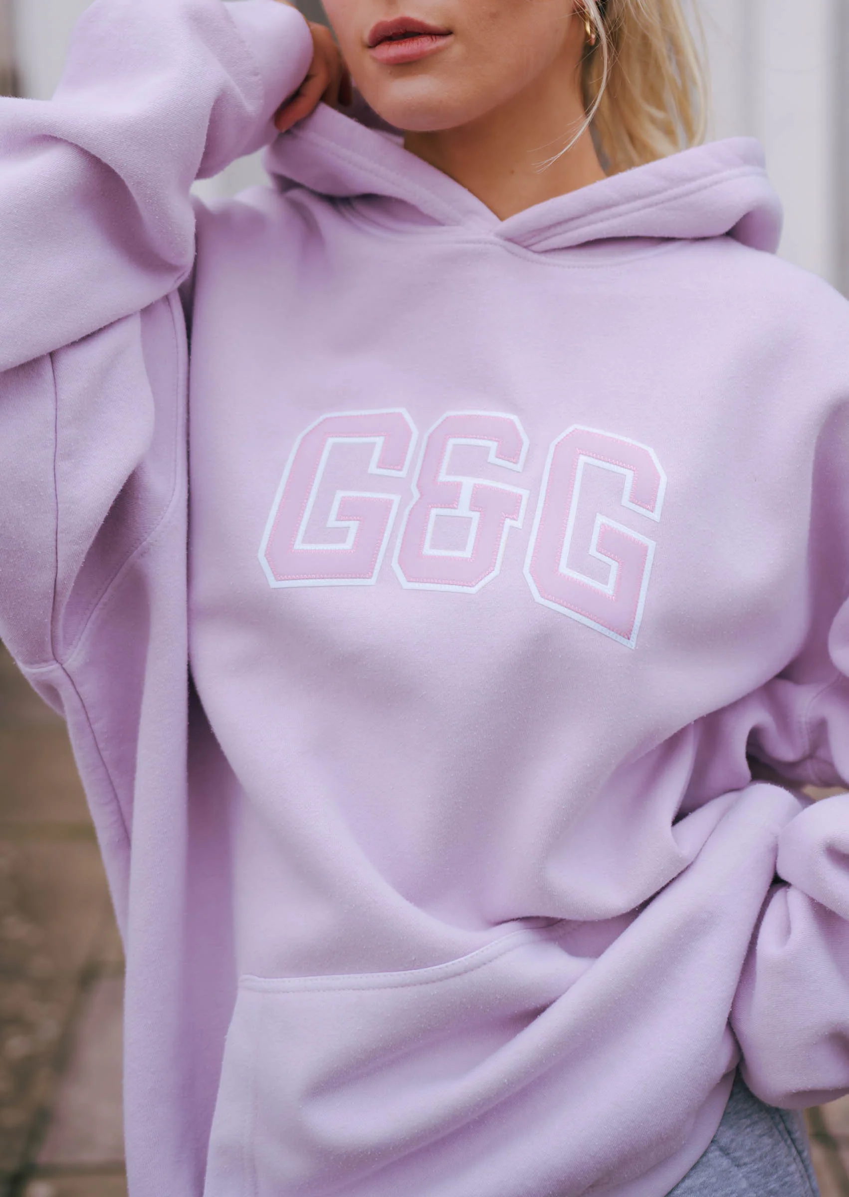 Applique Hoodie - Baby Pink - Image 8