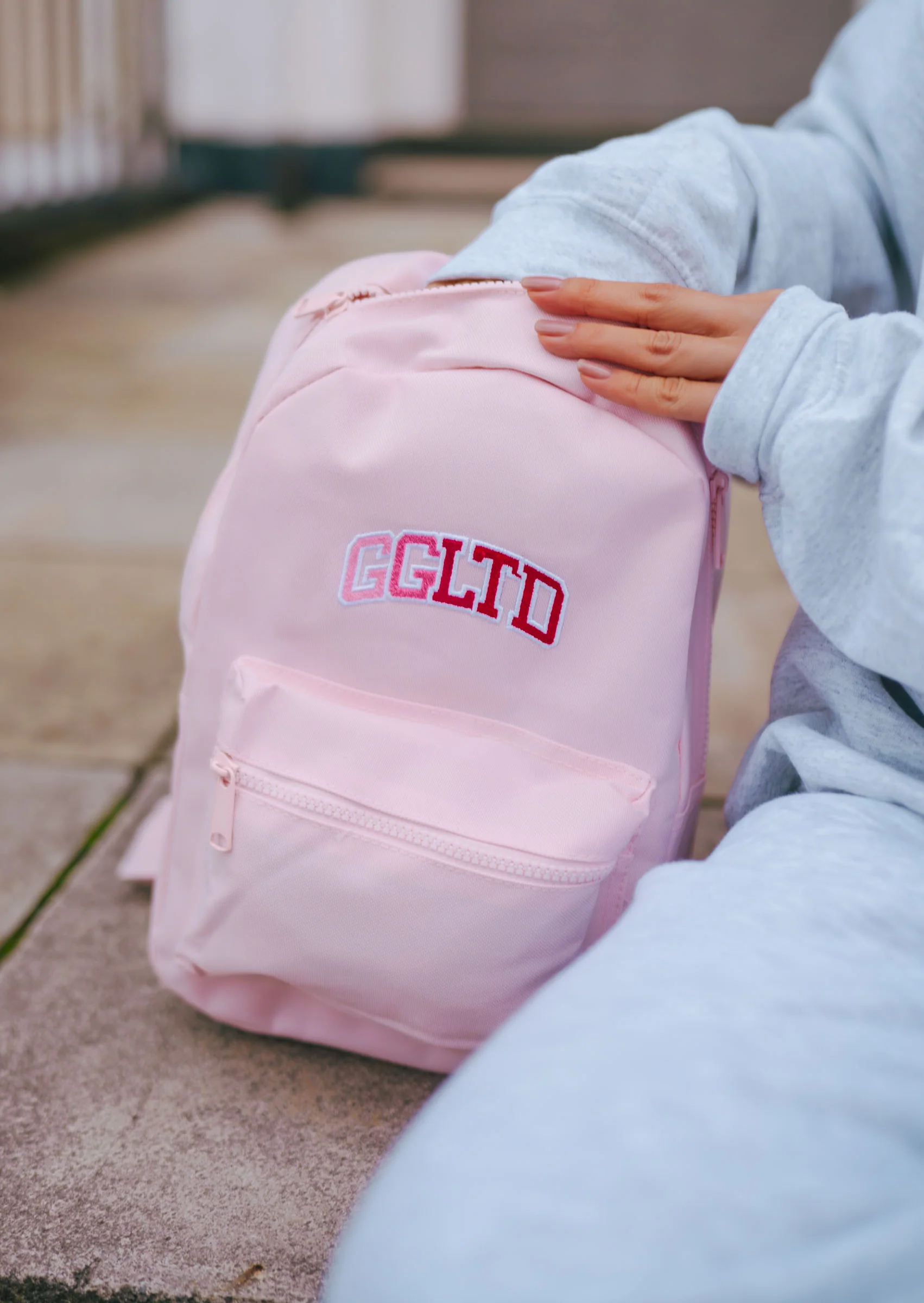 GGLTD Rucksack - Baby Pink - Image 3