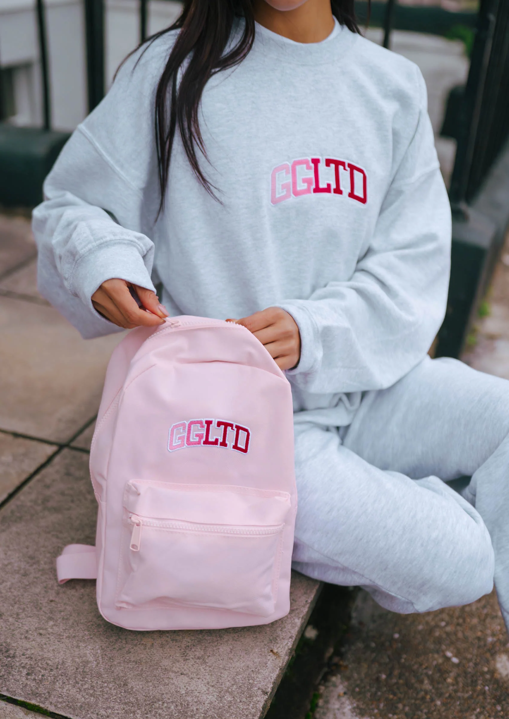 GGLTD Rucksack - Baby Pink - Image 4