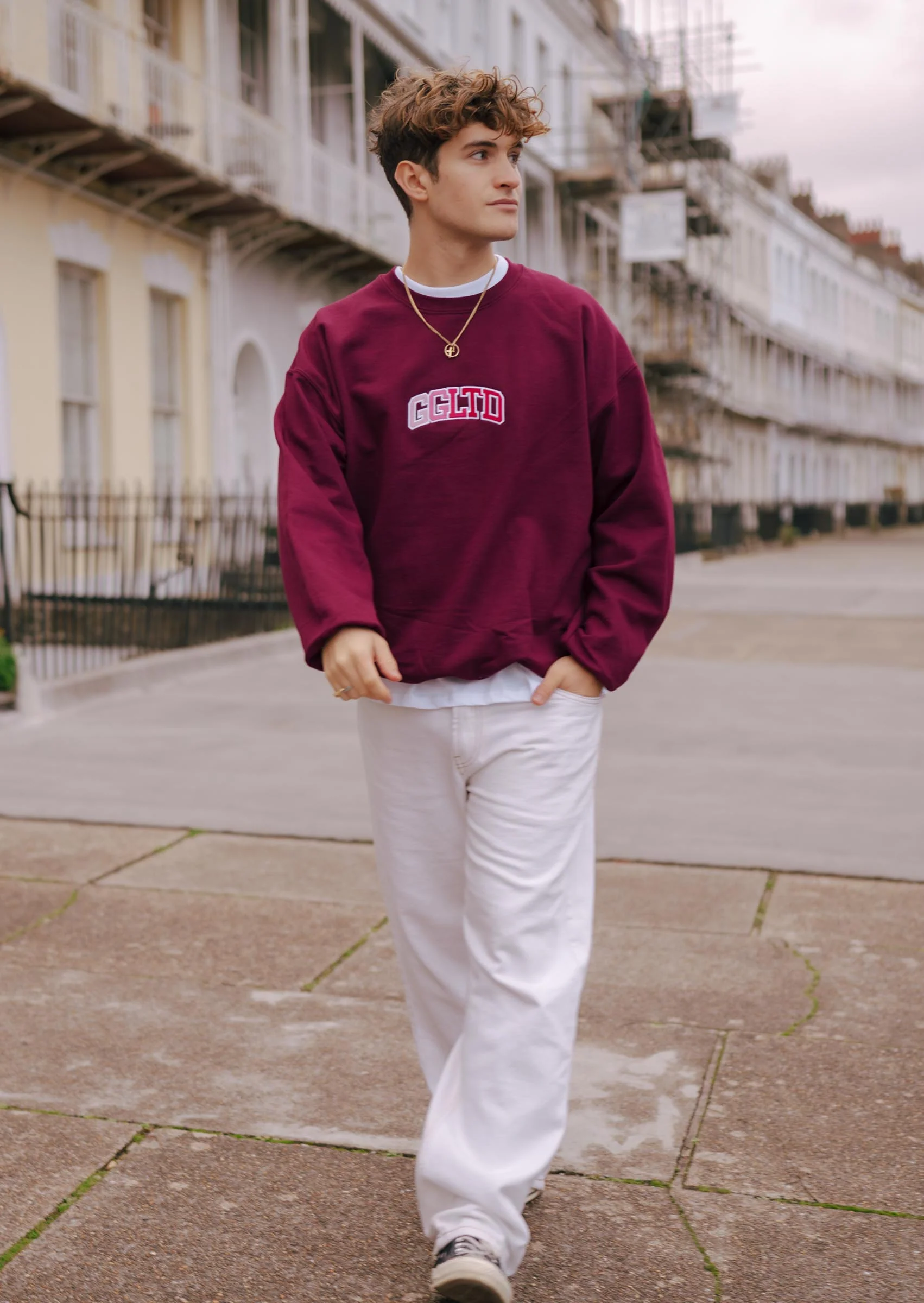 GGLTD Sweatshirt - Burgundy - Image 5