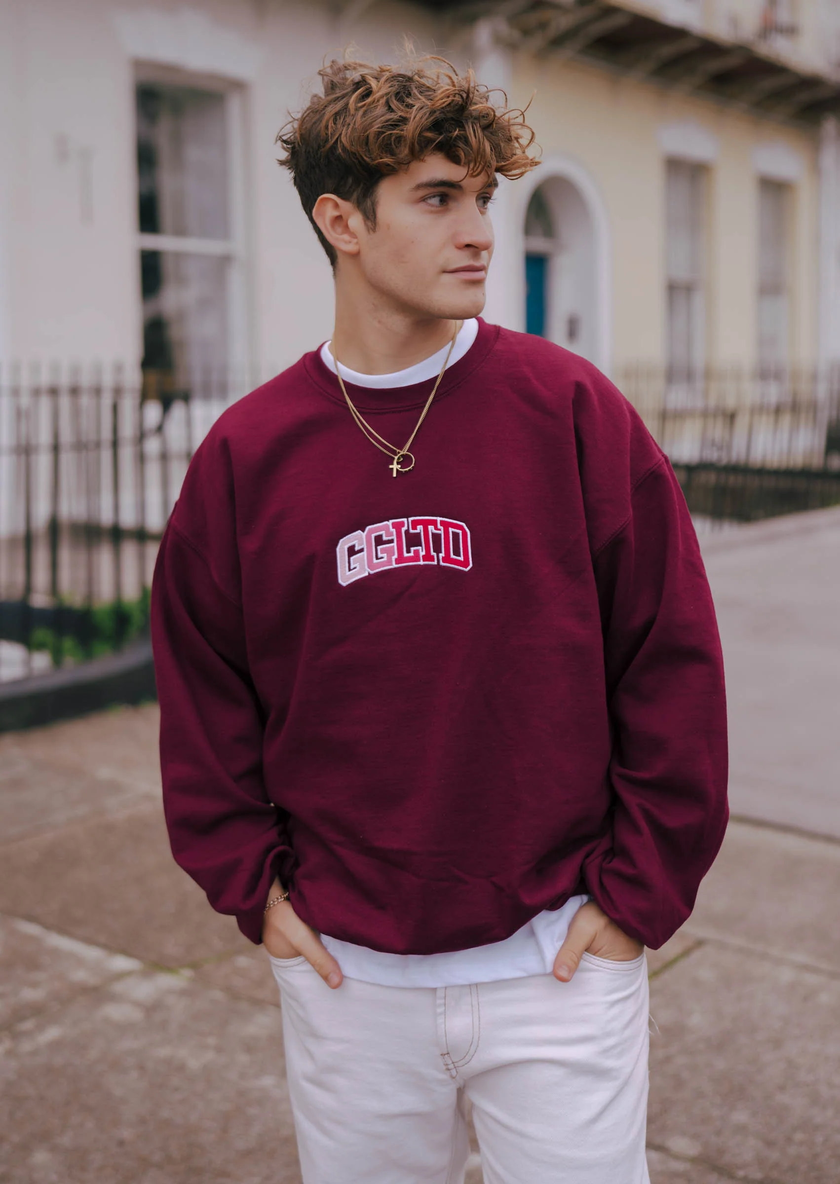GGLTD Sweatshirt - Burgundy - Image 6