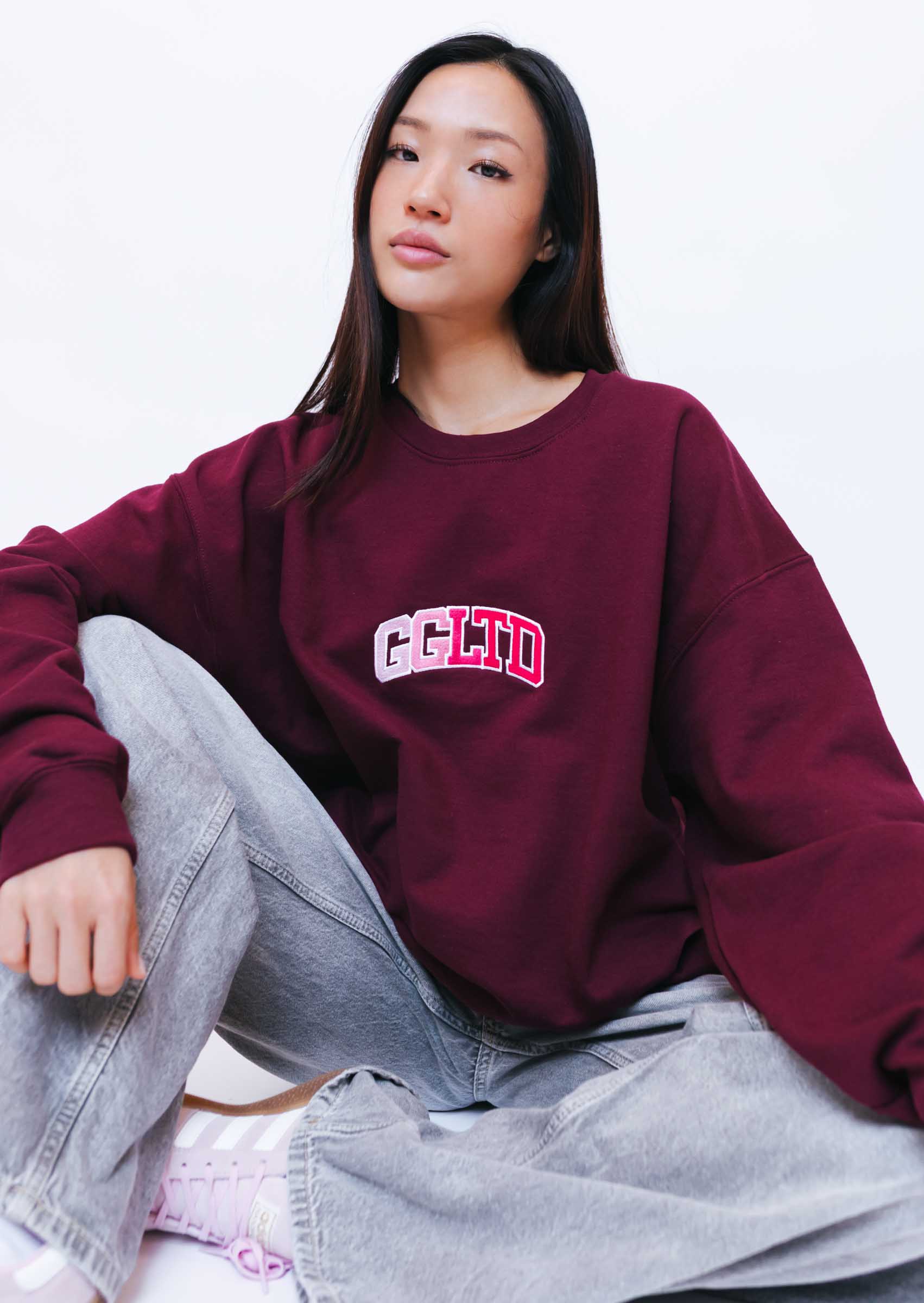GGLTD Sweatshirt - Burgundy - Image 7