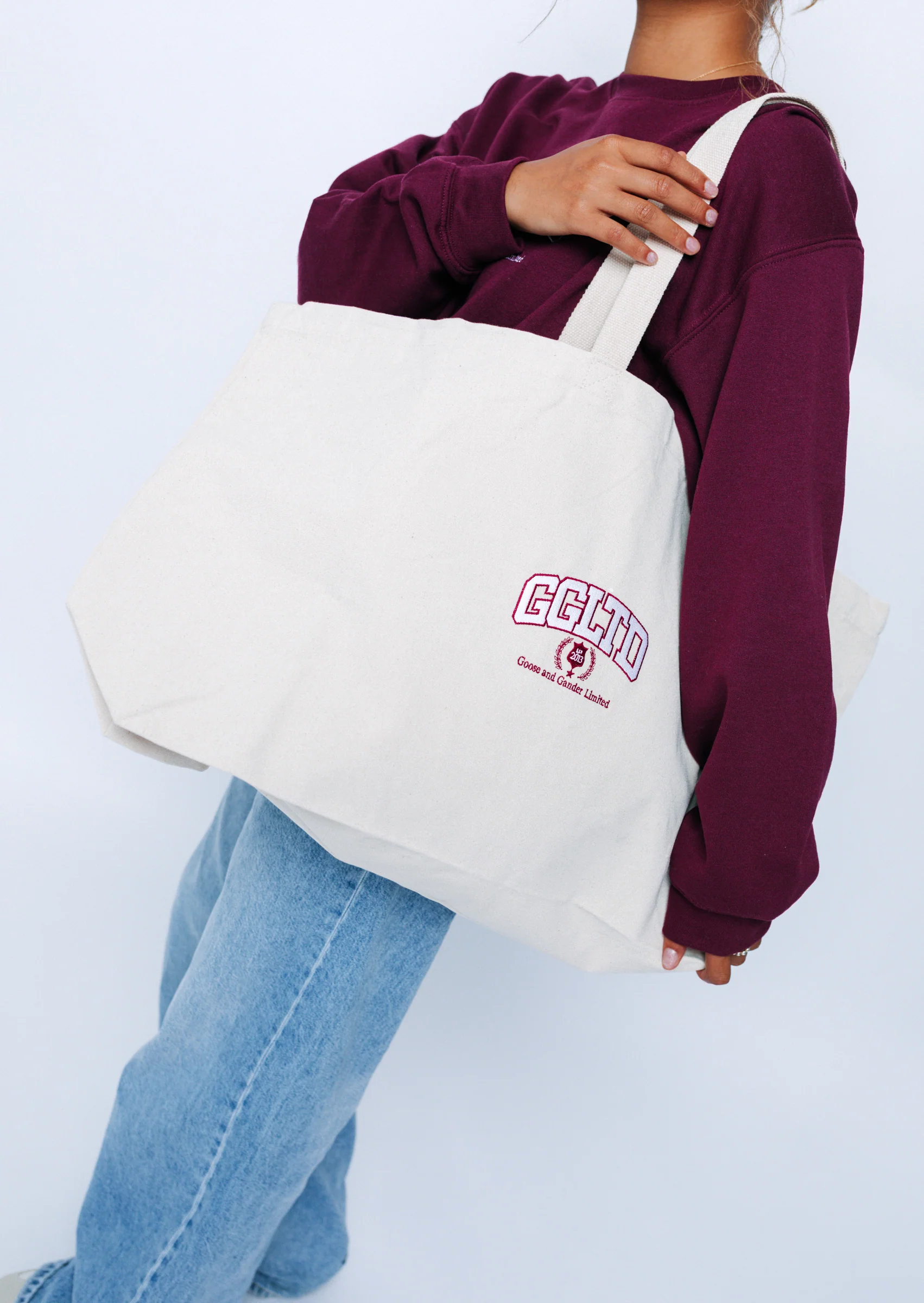 Varsity Tote Bag - Natural - Image 2