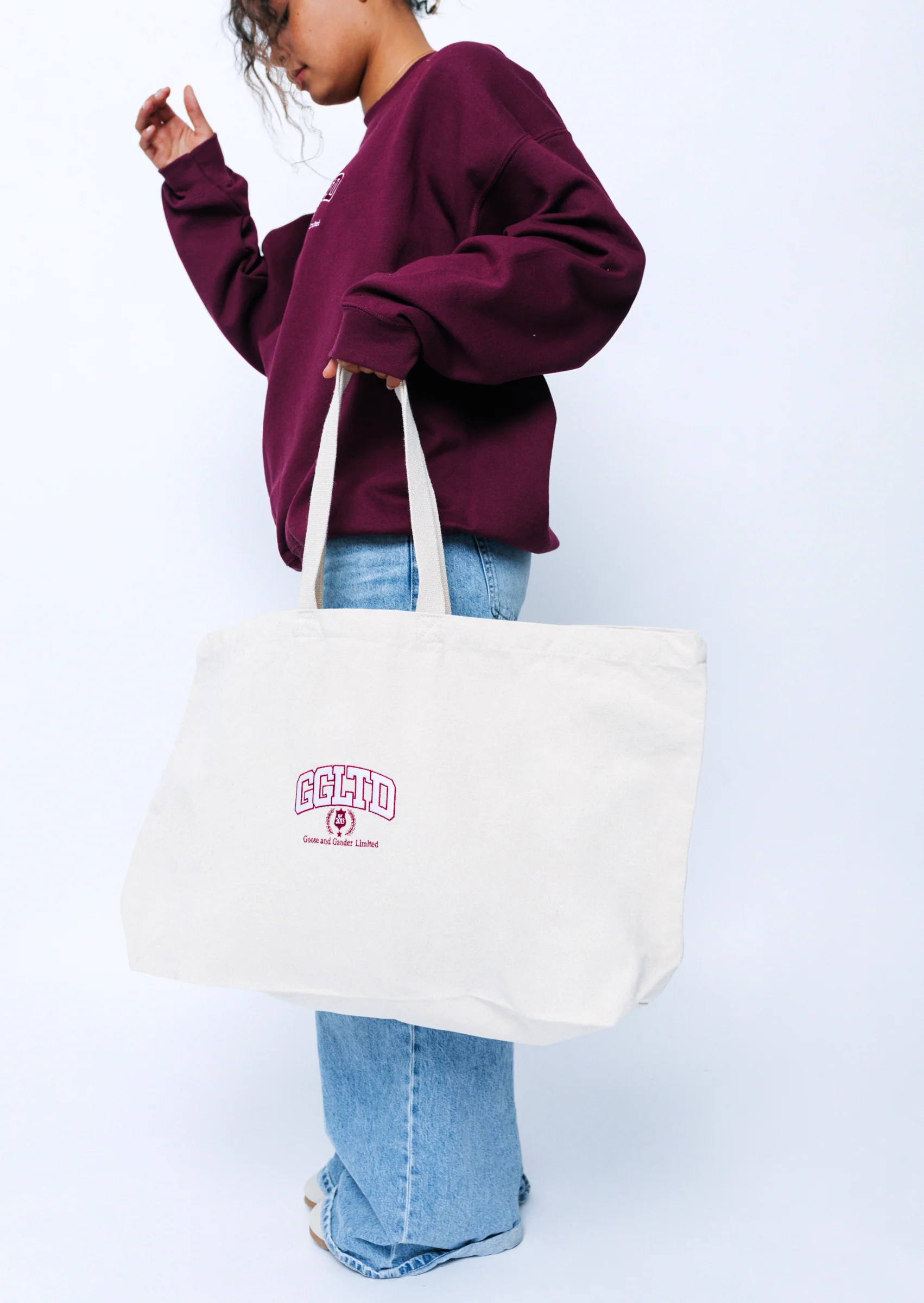 Varsity Tote Bag - Natural - Image 3