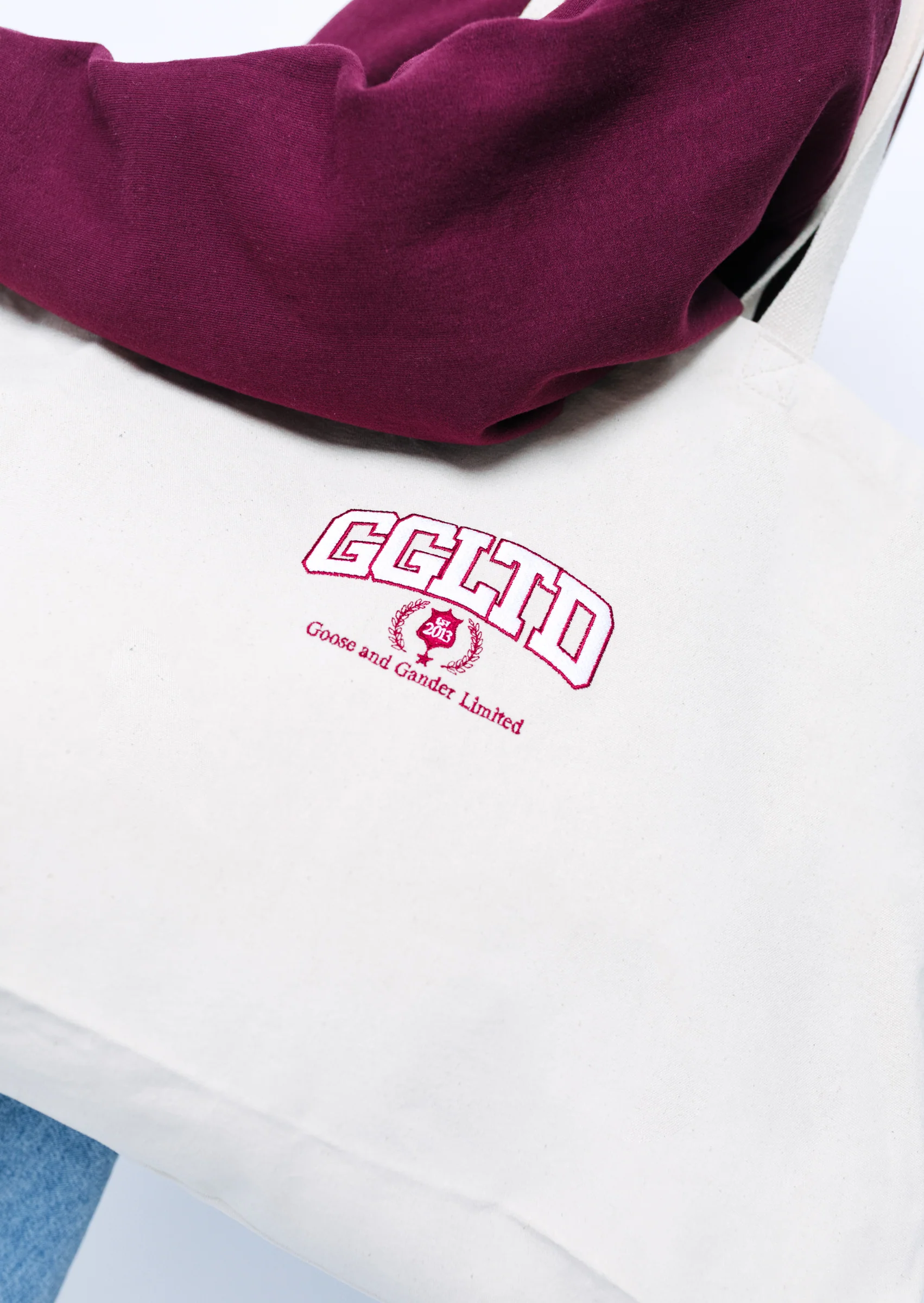 Varsity Tote Bag - Natural - Image 4