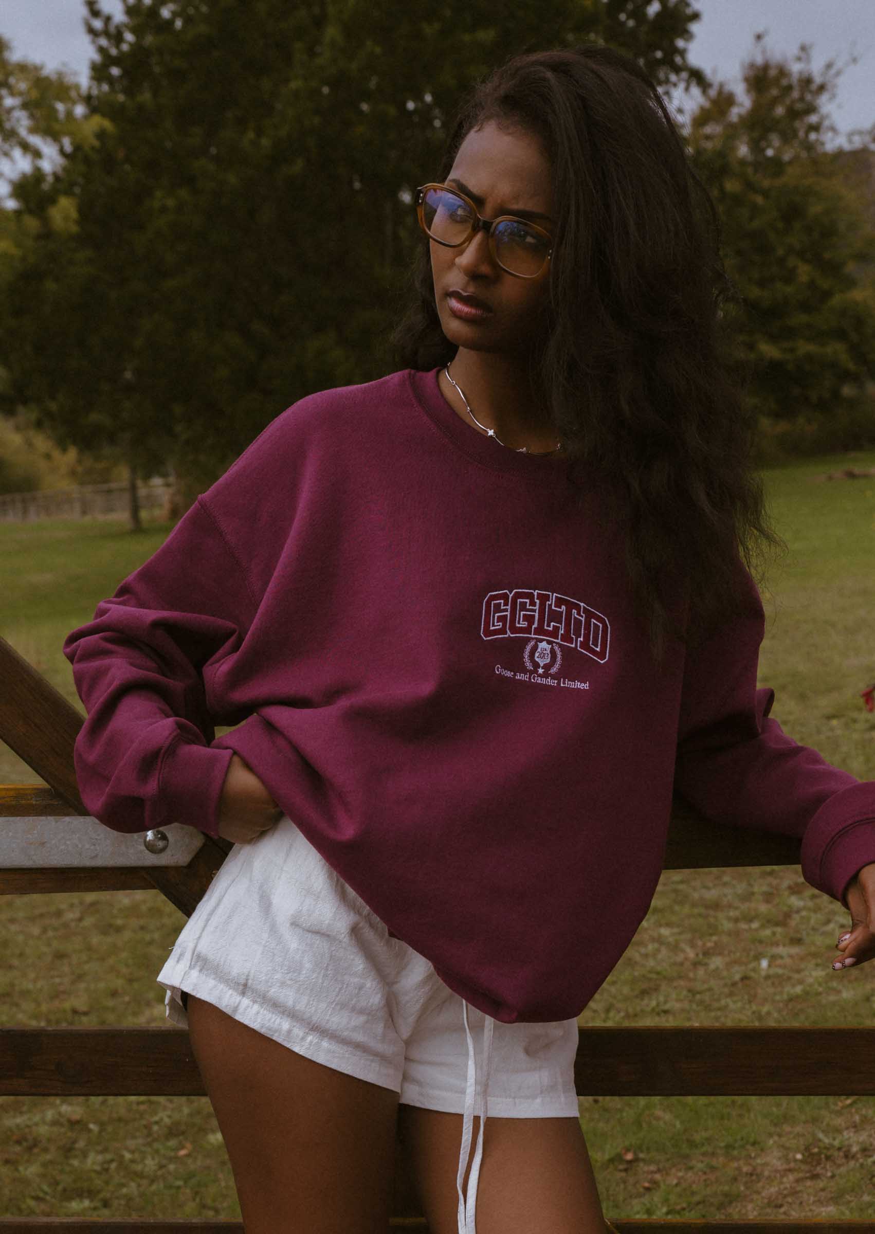 Varsity Sweatshirt - Burgundy - Image 6