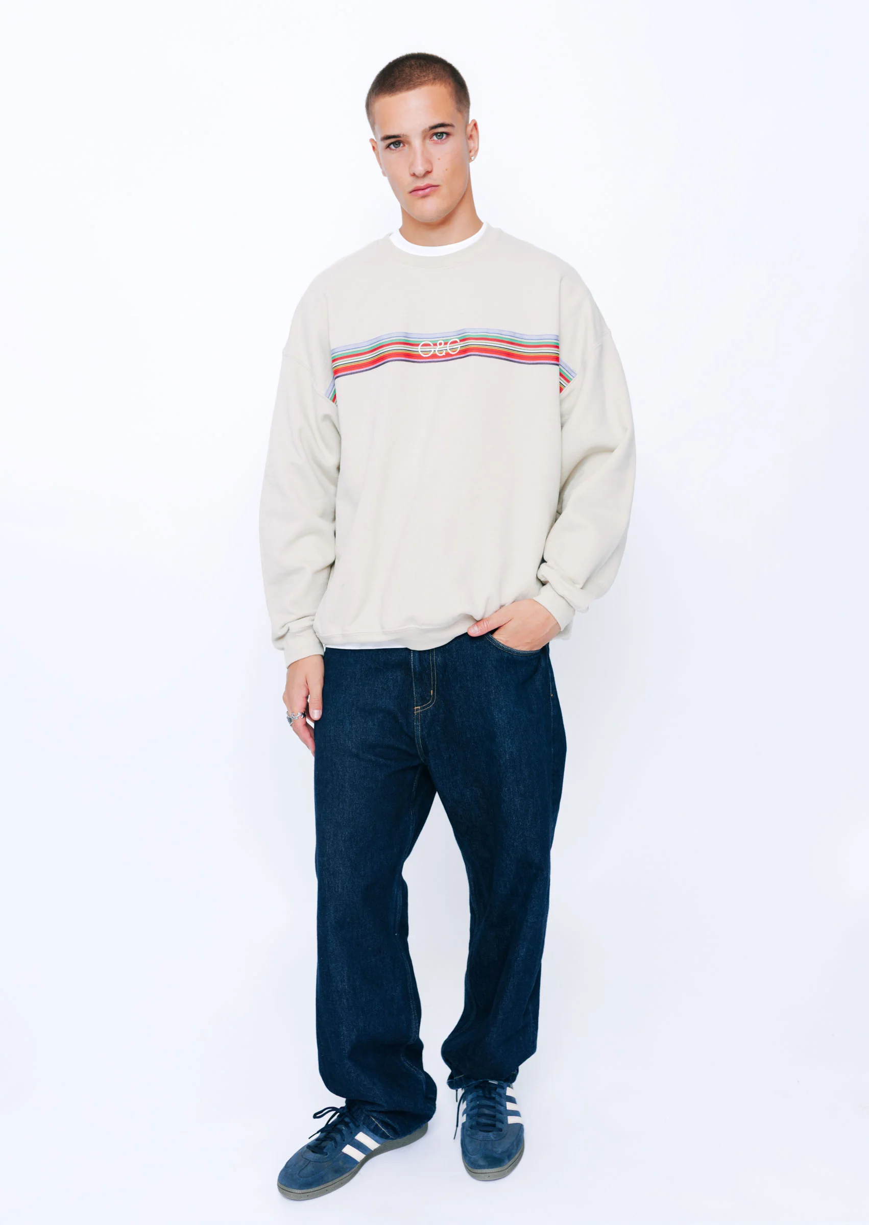Vintage Ribbon Sweat - Sand - Image 10