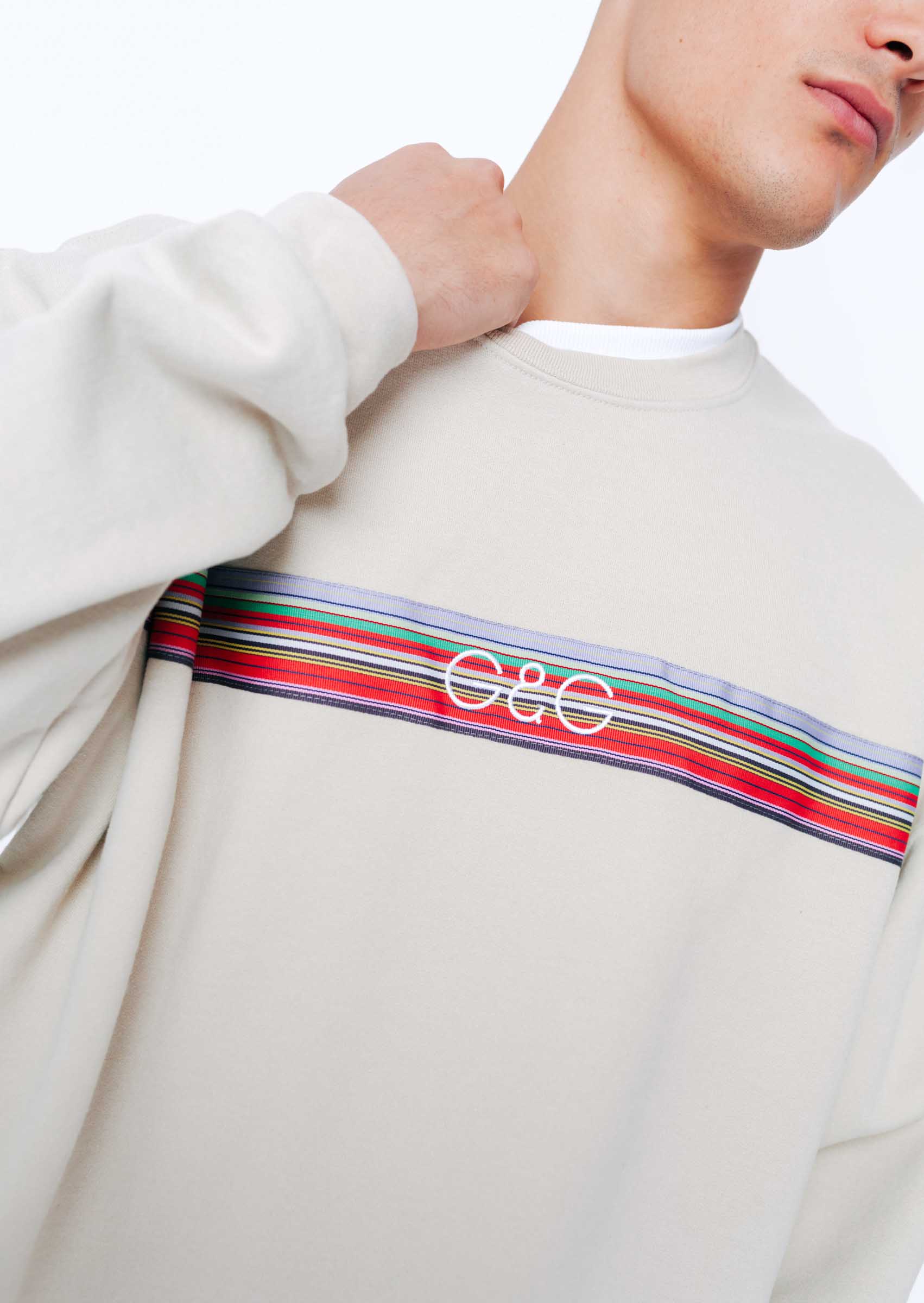 Vintage Ribbon Sweat - Sand - Image 3