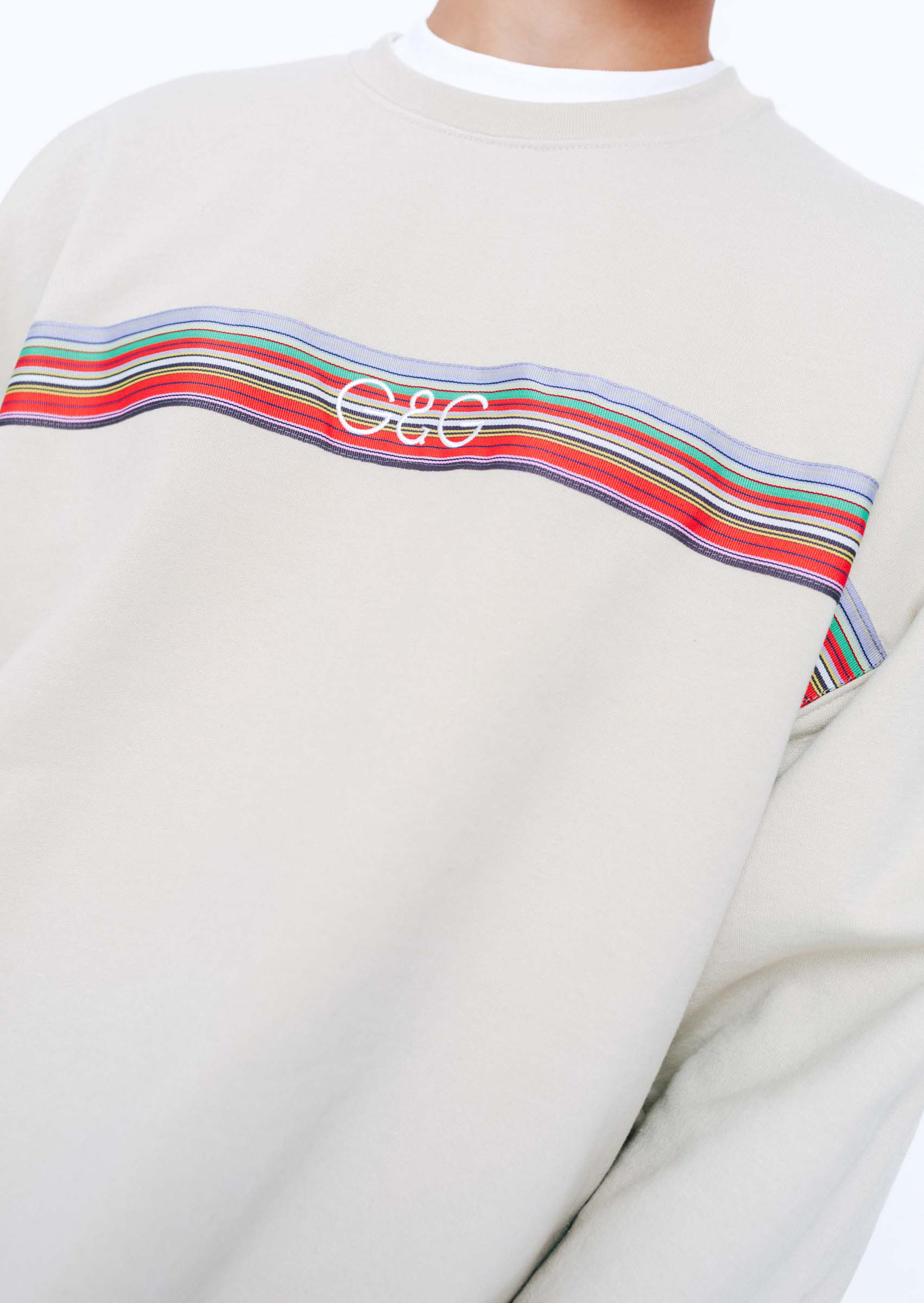 Vintage Ribbon Sweat - Sand - Image 8