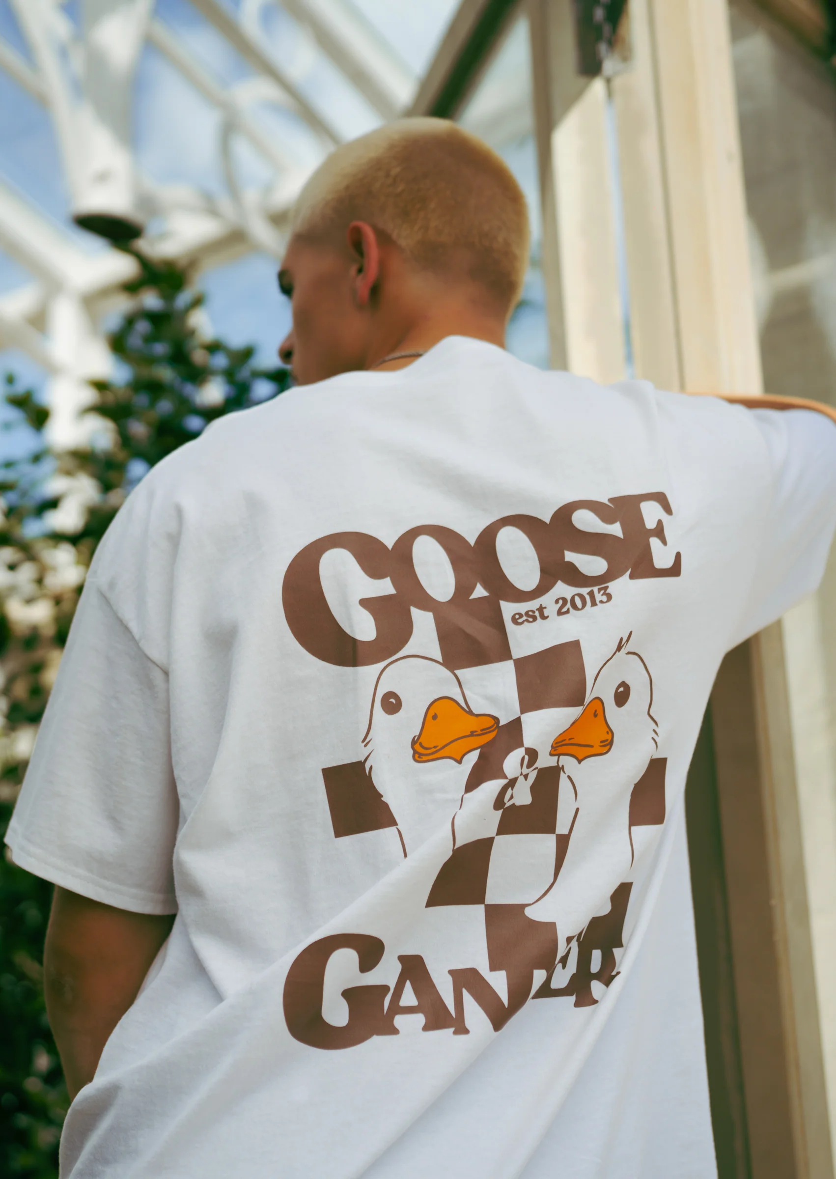 Mocha Goose Gambit Tee - White - Image 7