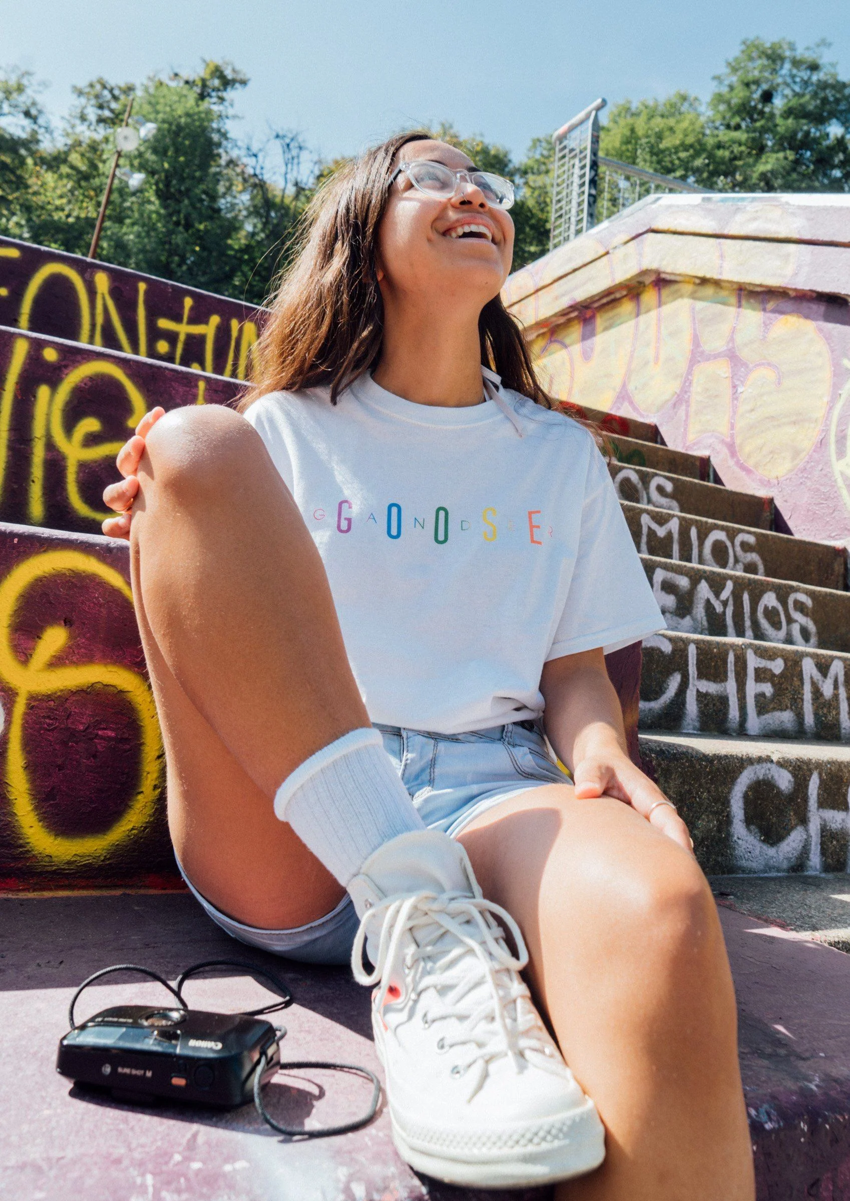 Colourful G&G Tee - White - Image 3