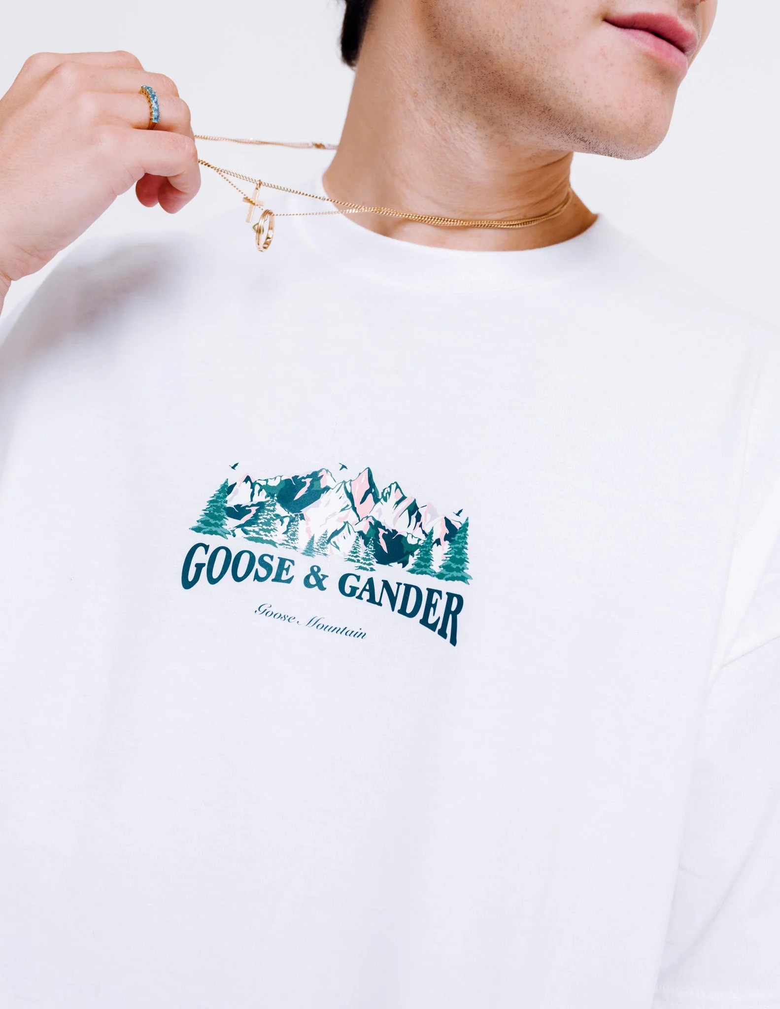 Mountain Tee - White - Image 2