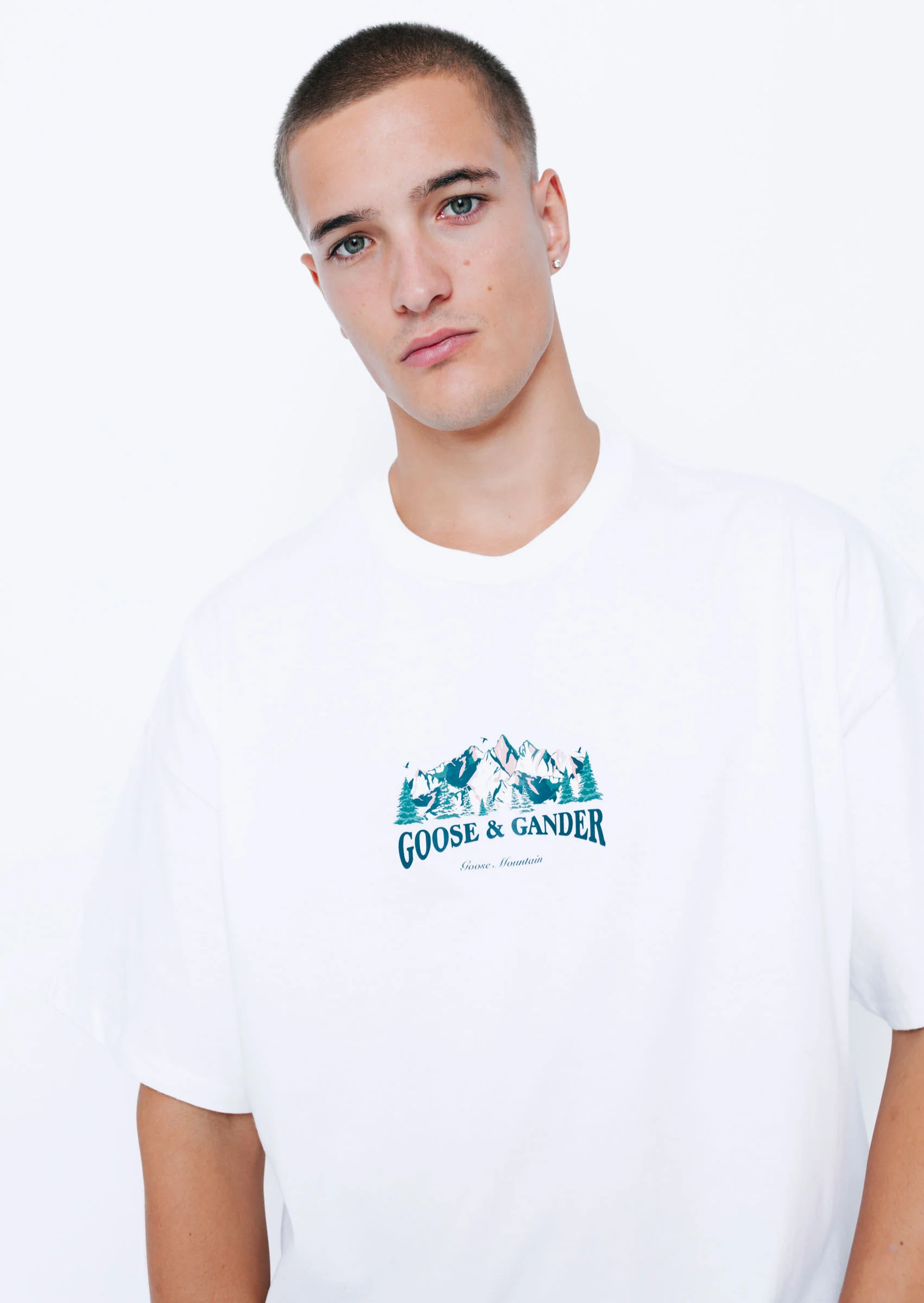 Mountain Tee - White - Image 4