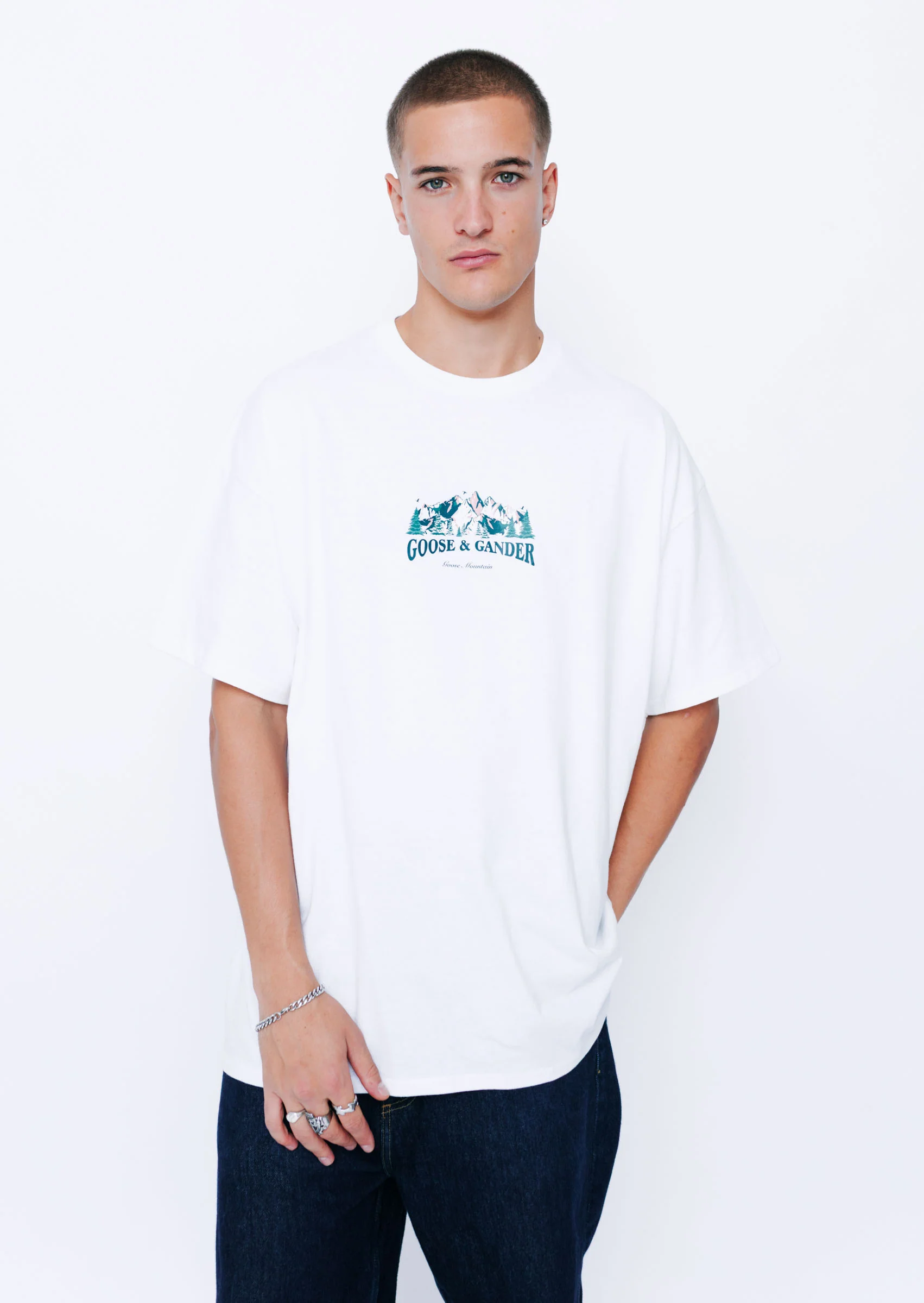 Mountain Tee - White - Image 8