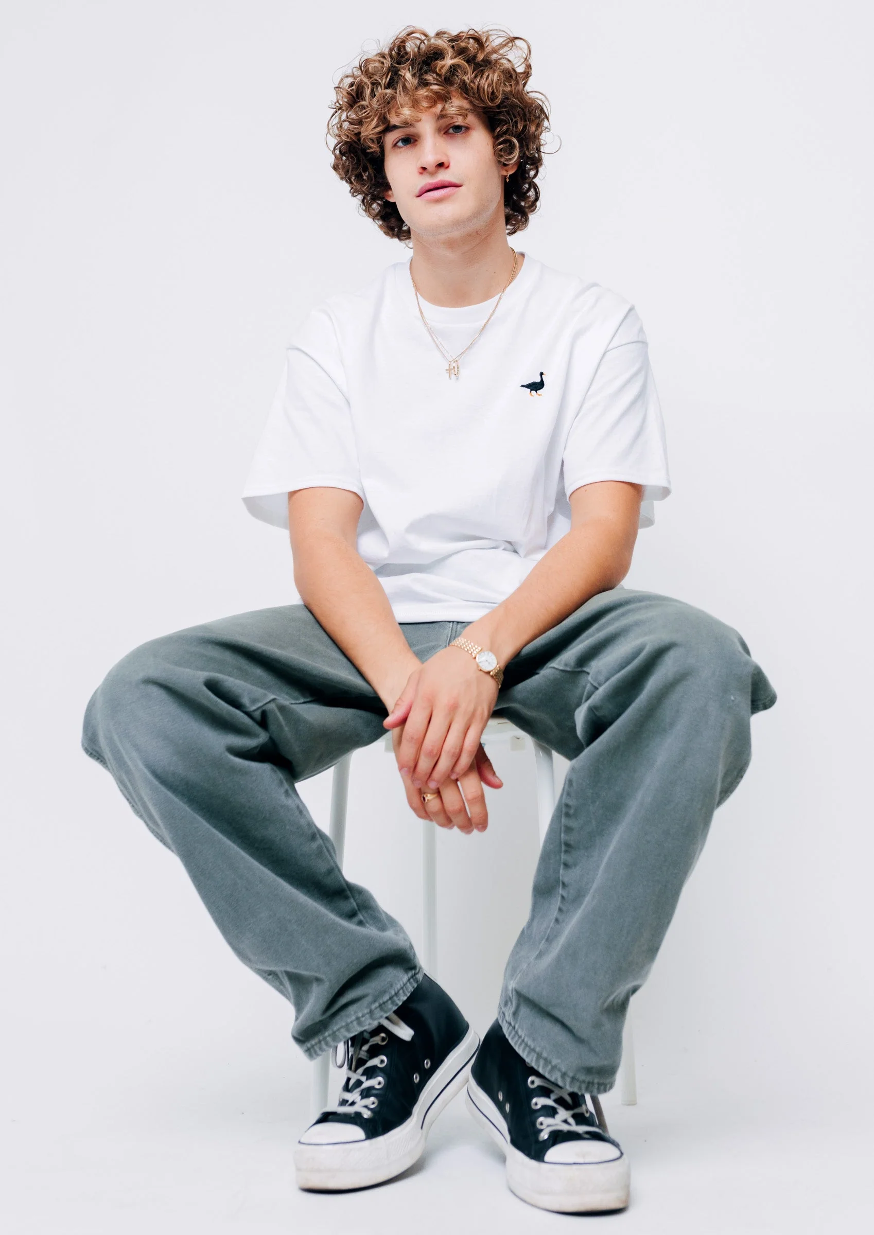 Goose Tee - White - Image 4