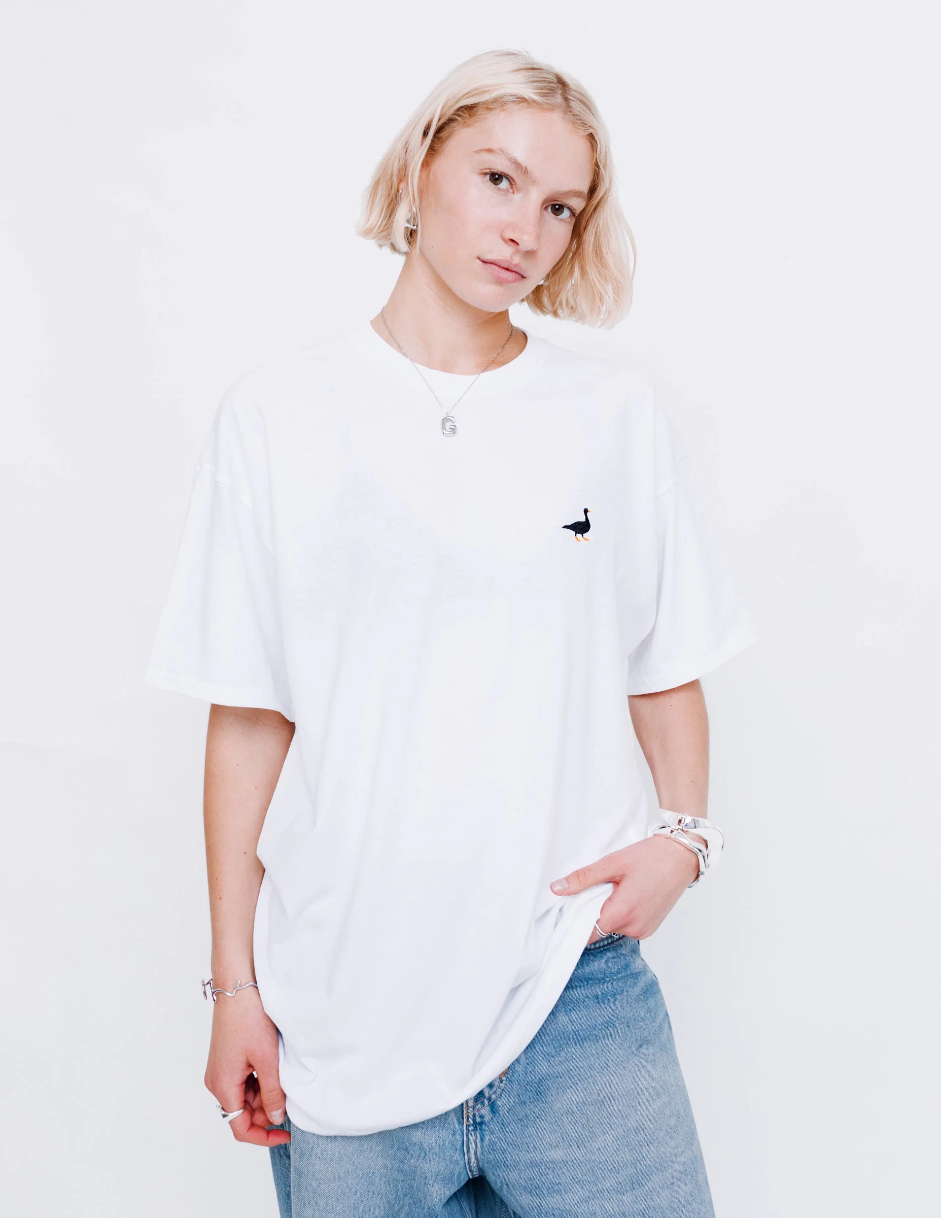 Goose Tee - White - Image 7
