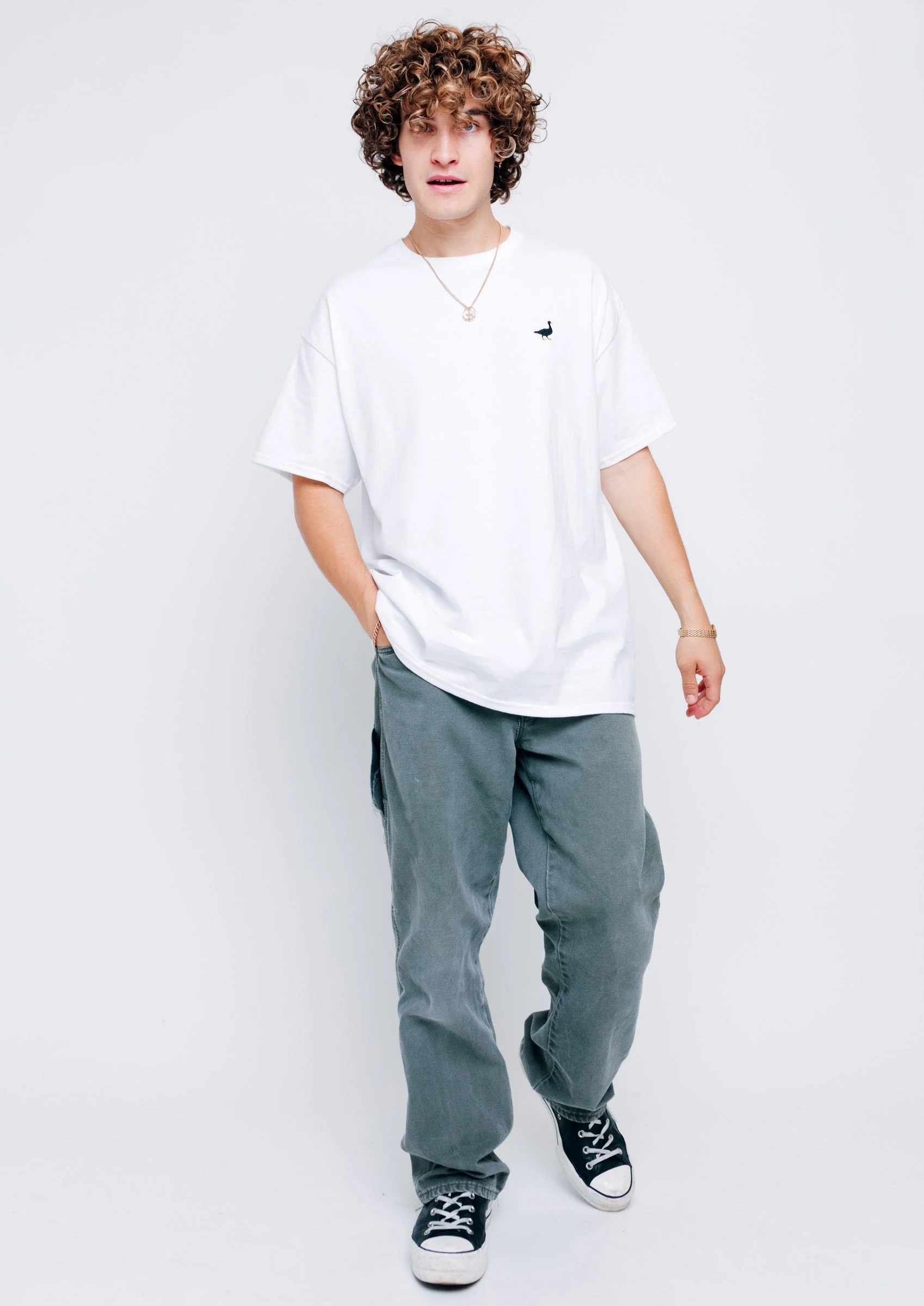 Goose Tee - White - Image 9