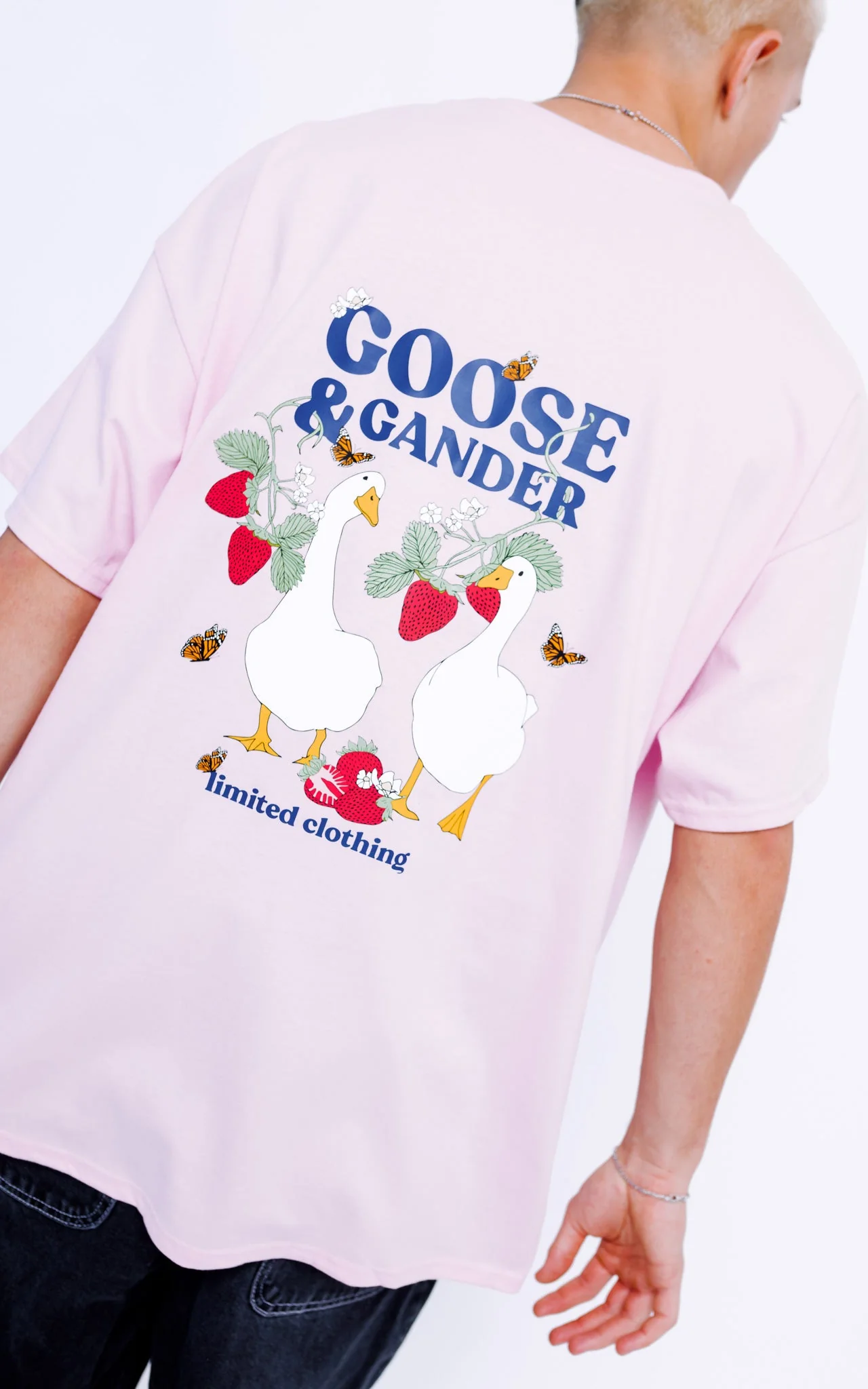 Wild Strawberry Tee - Baby Pink - Image 8