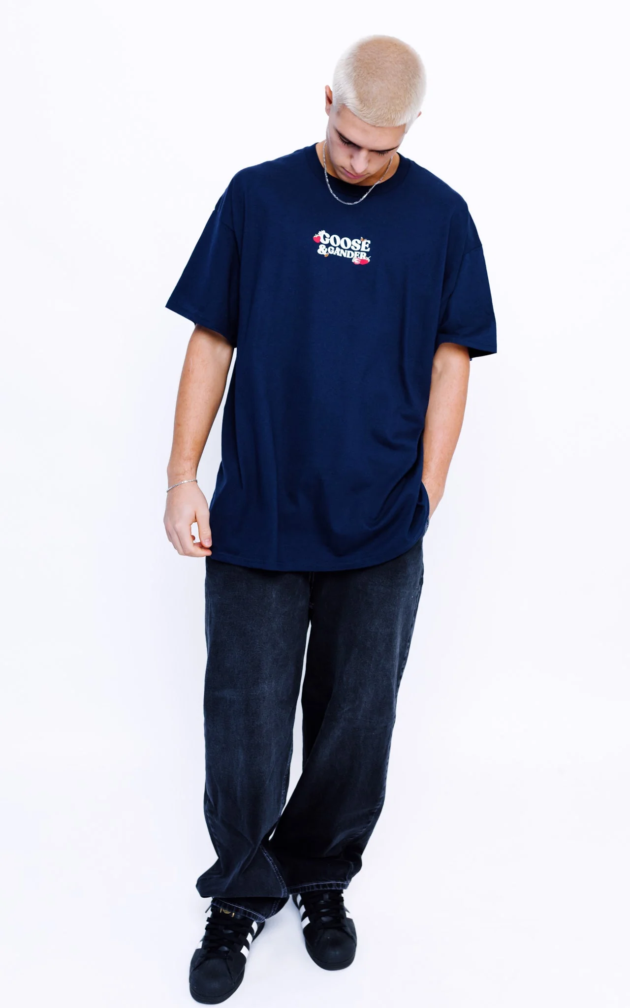 Wild Strawberry Tee - Navy - Image 11