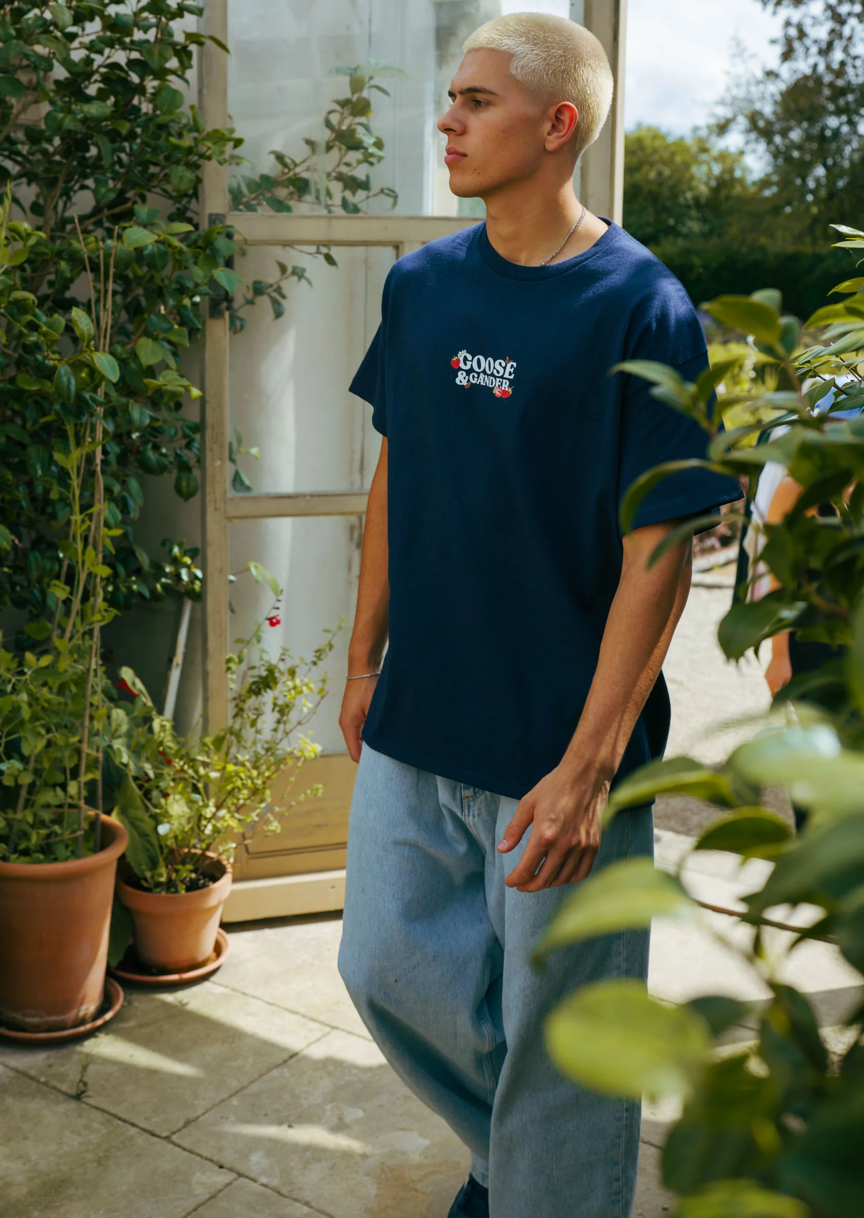 Wild Strawberry Tee - Navy - Image 14