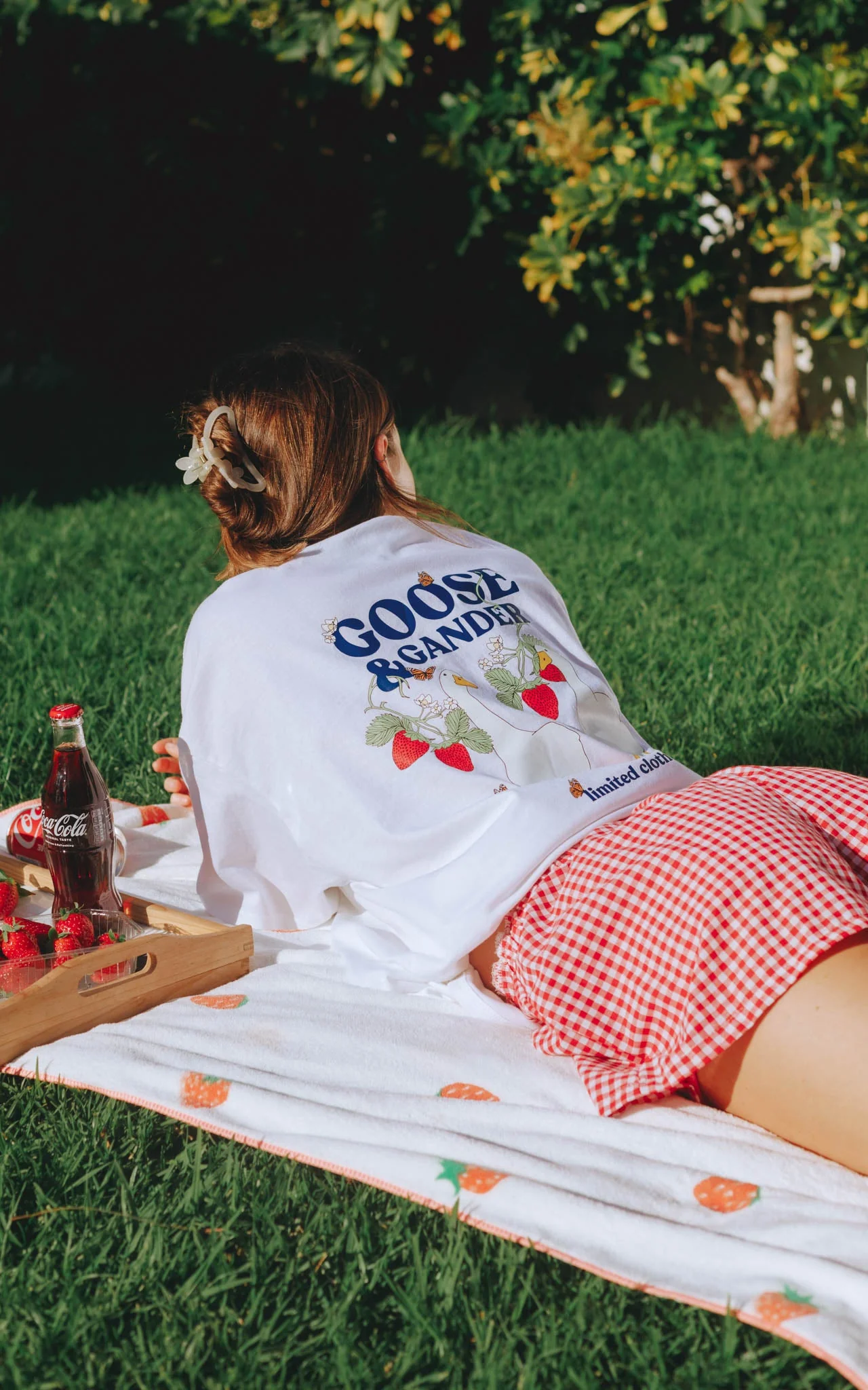 Wild Strawberry Tee - White - Image 2