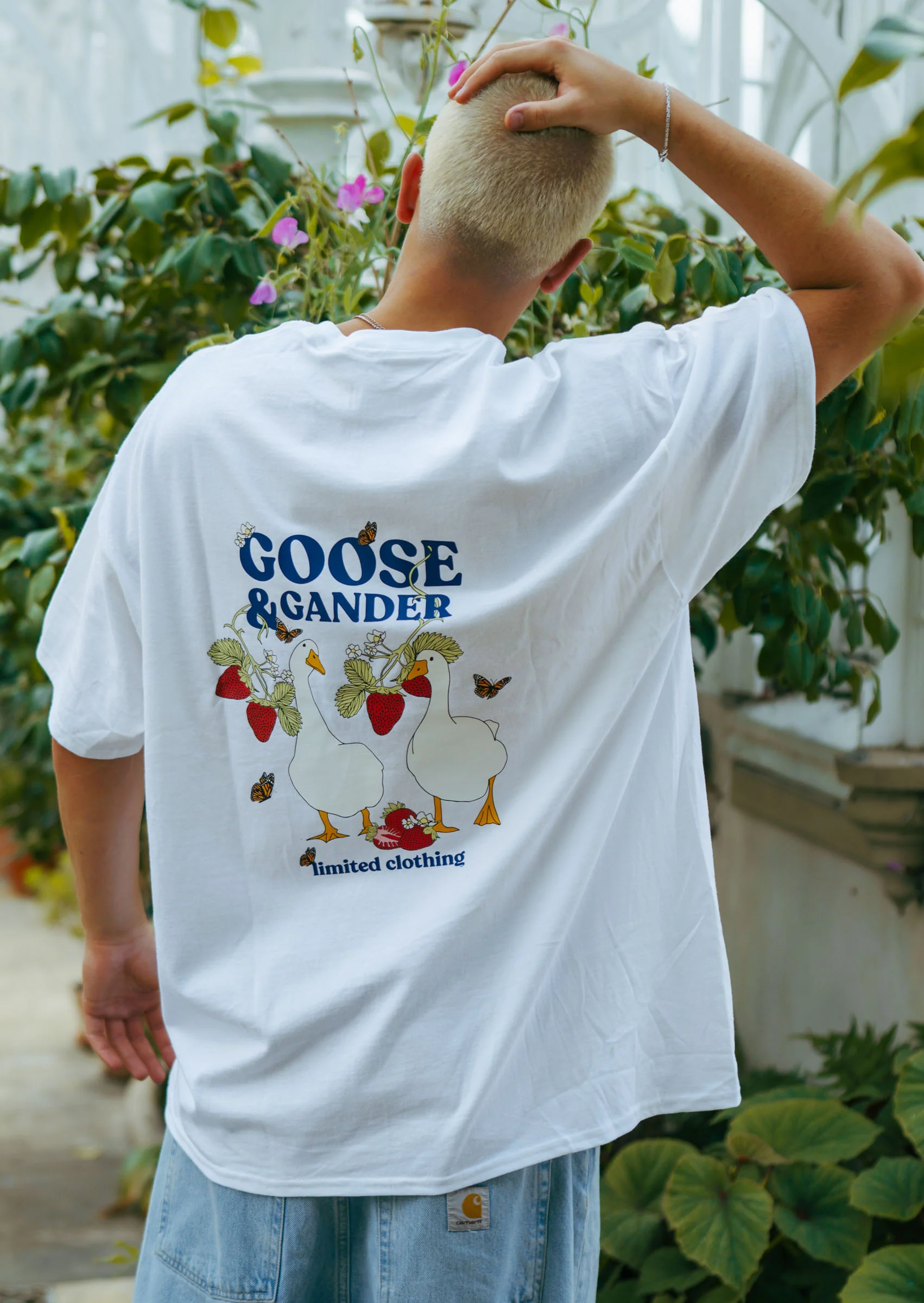 Wild Strawberry Tee - White - Image 4
