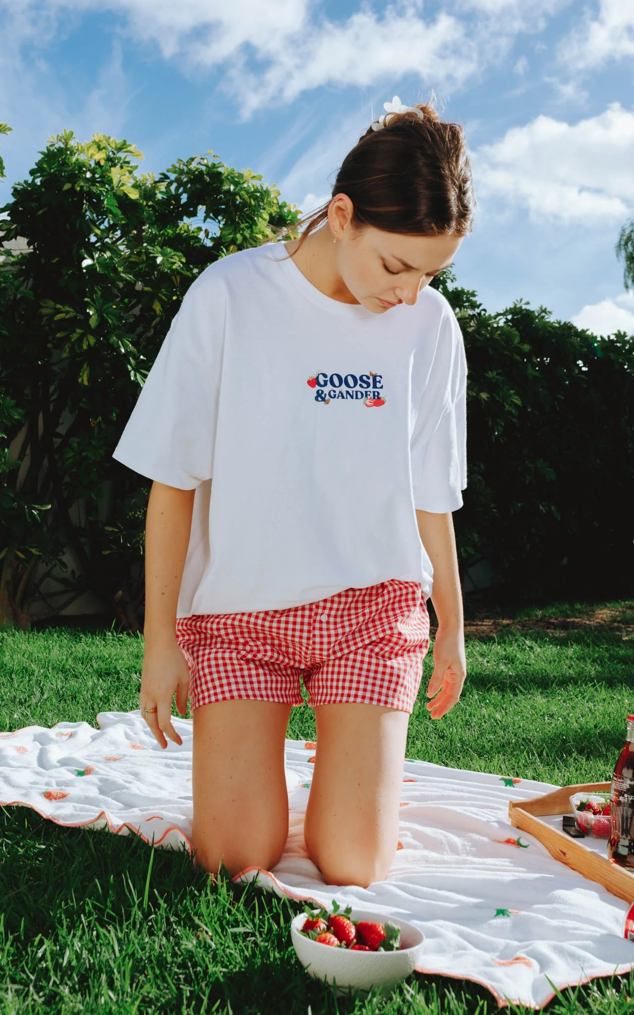 Wild Strawberry Tee - White - Image 7