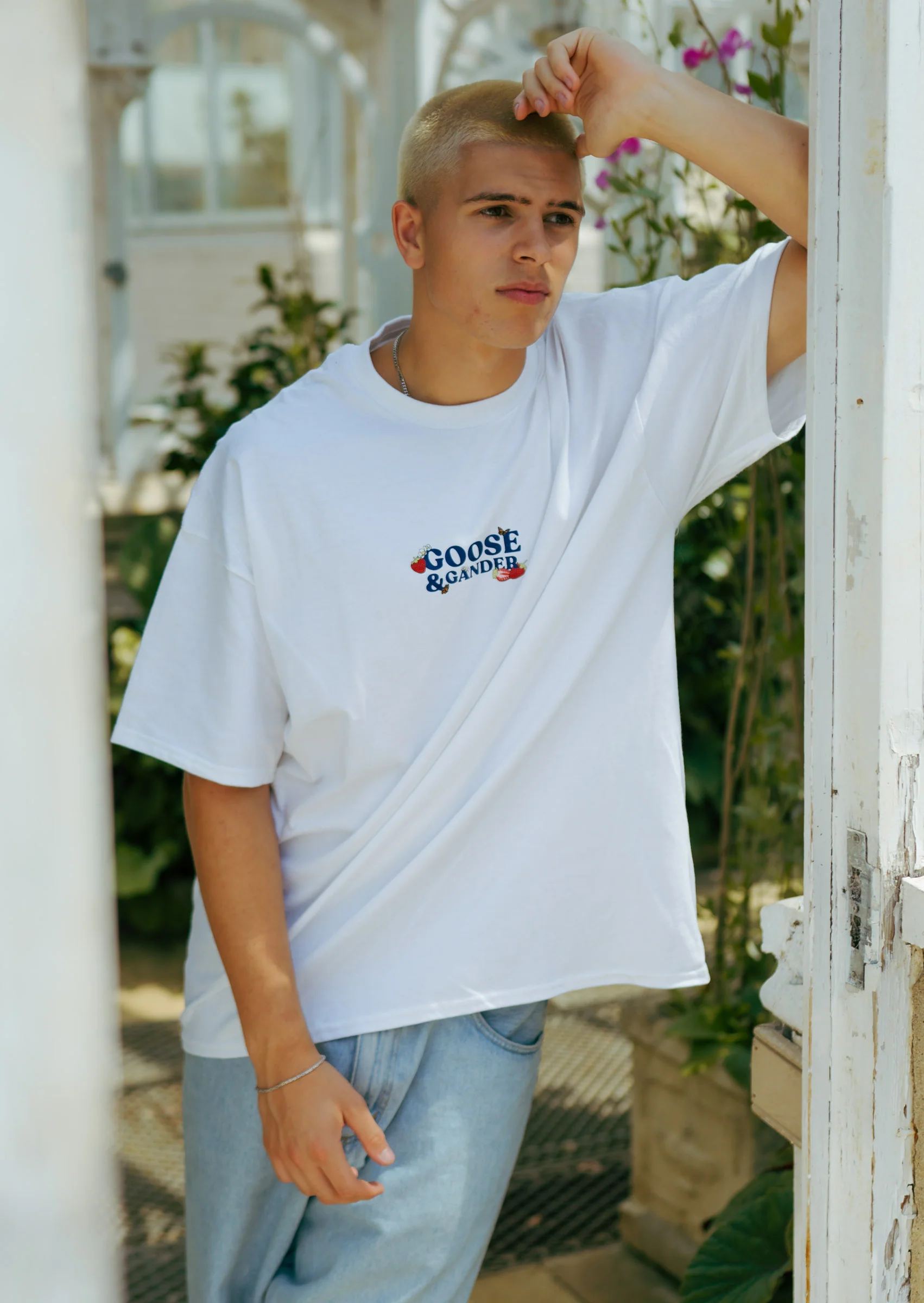 Wild Strawberry Tee - White - Image 9