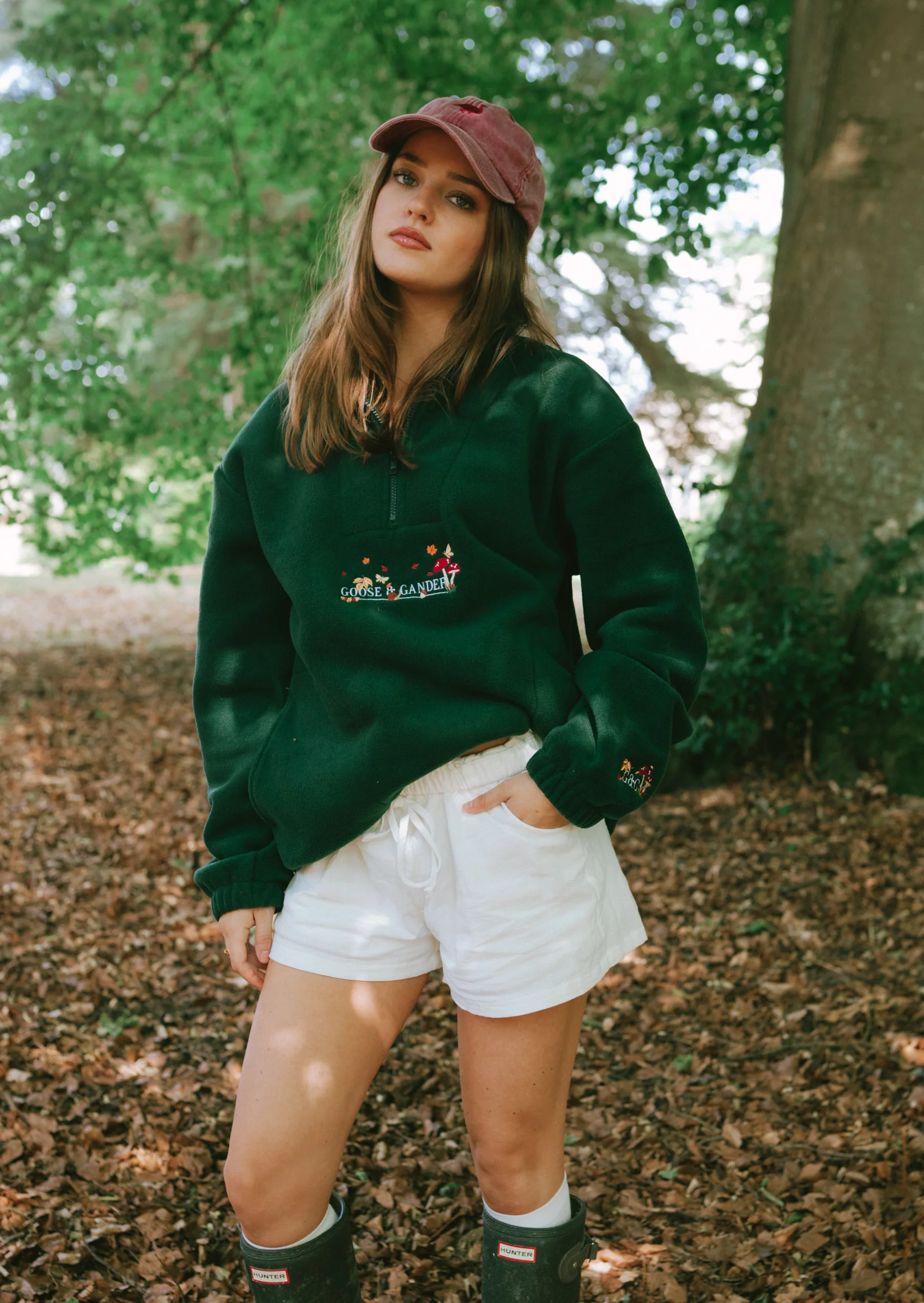 Woodland 1/4 Zip Fleece - Forest Green - Image 6