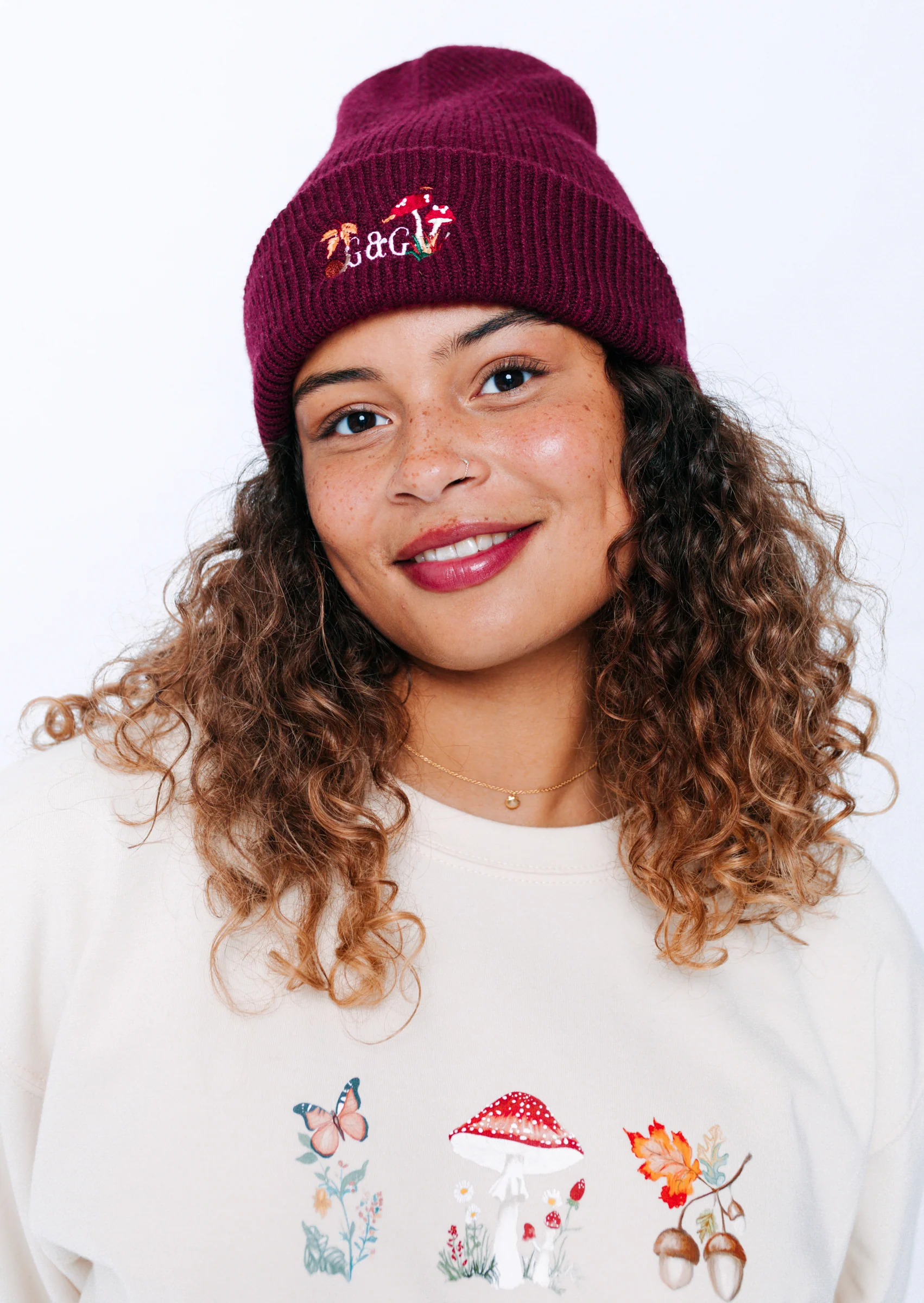 Woodland Beanie - Burgundy - Image 3