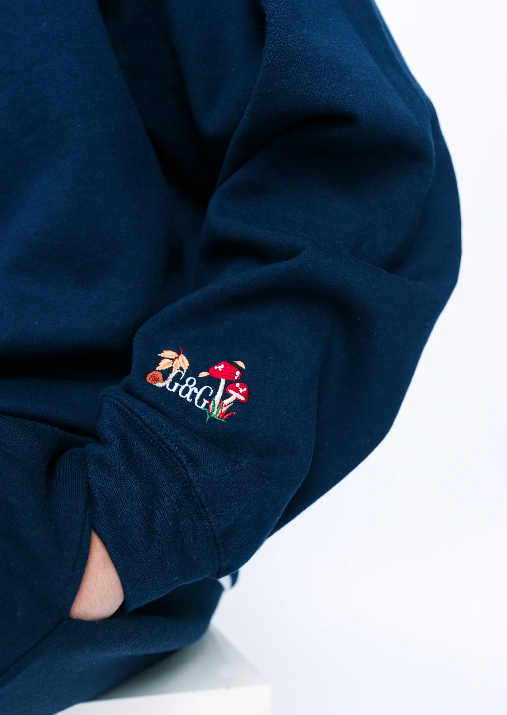 Woodland Embroidered Sweatshirt - Navy - Image 16