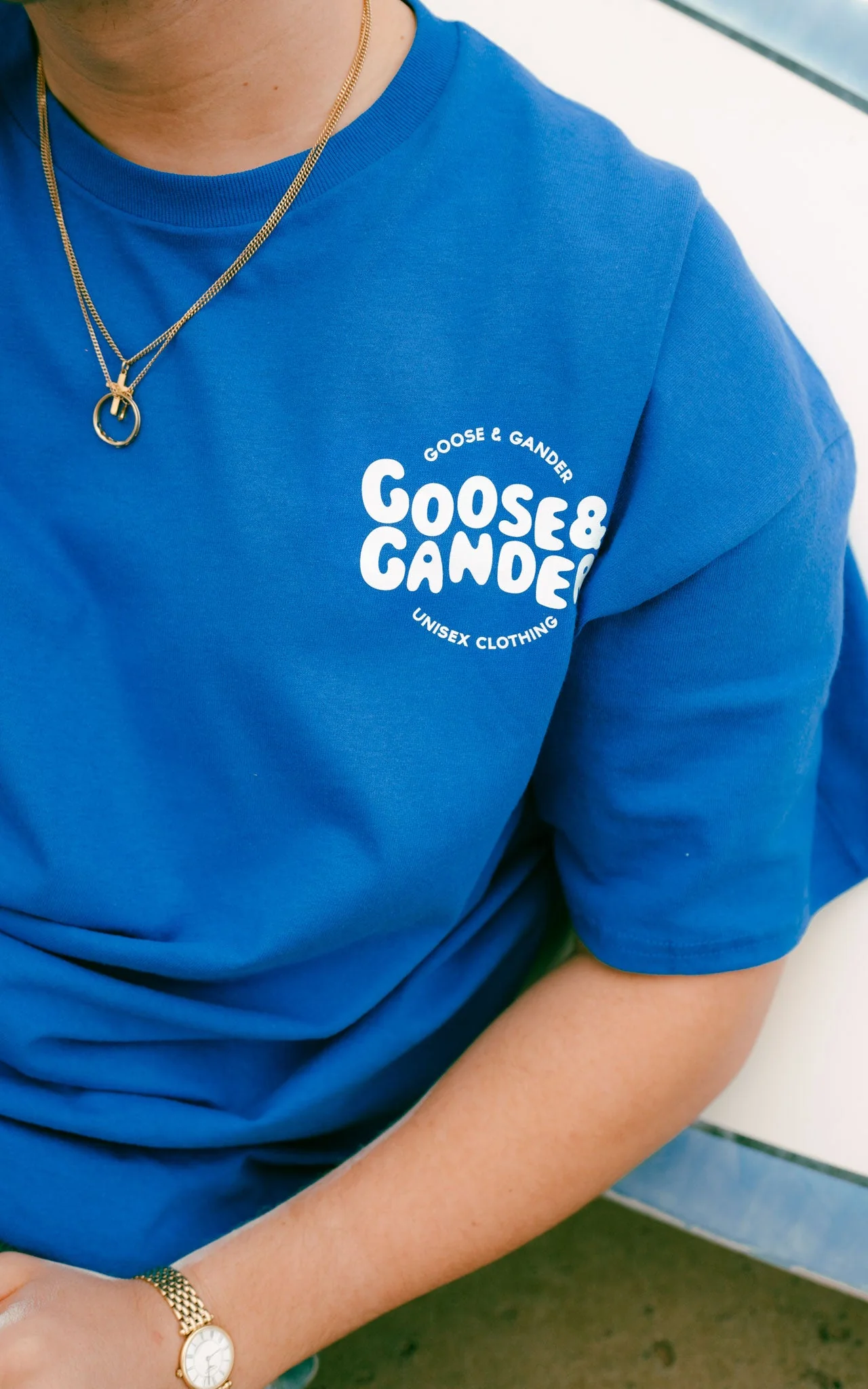 Azure Tee - Royal Blue - Image 10
